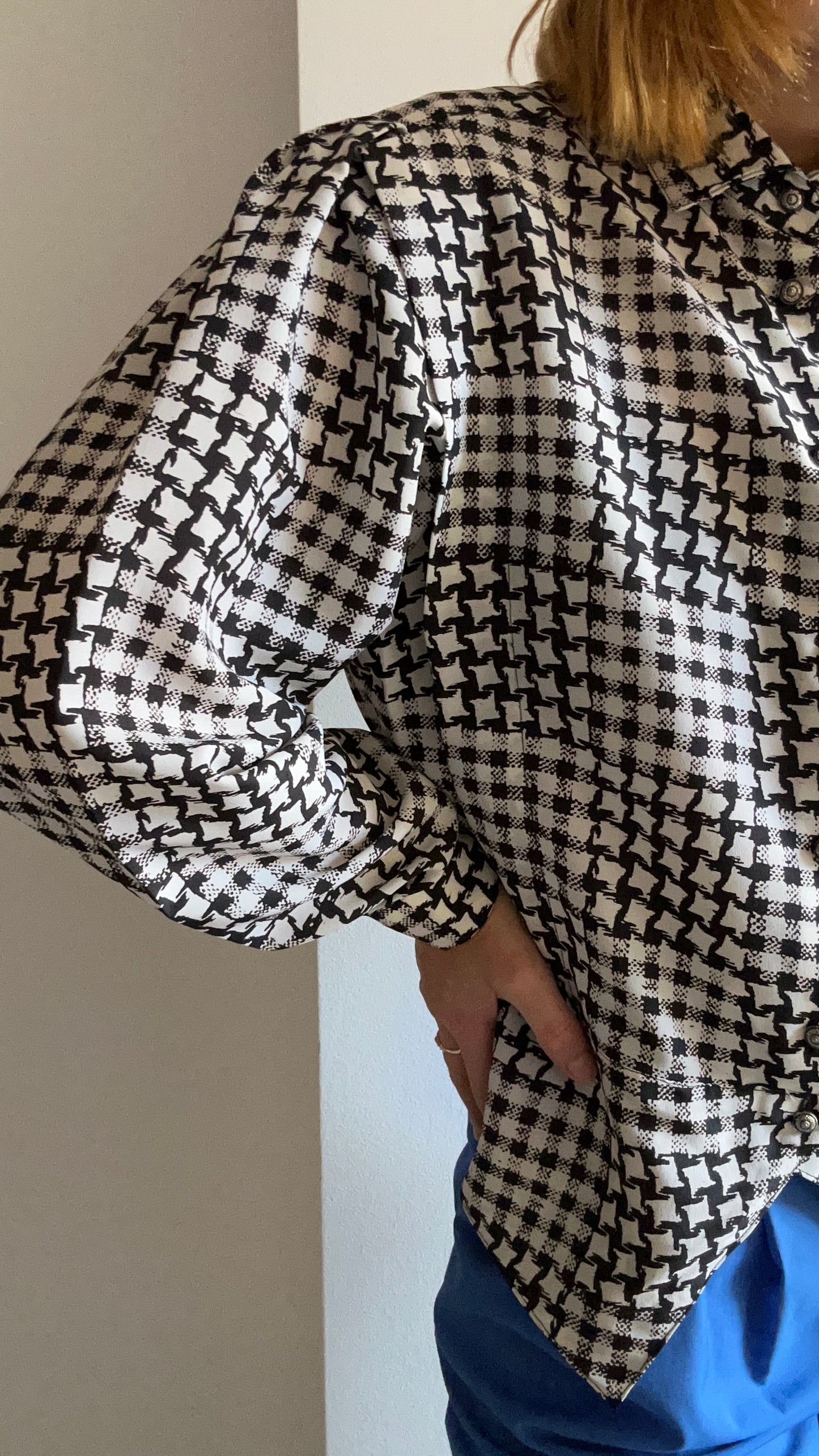 Abstract Houndstooth Shirt