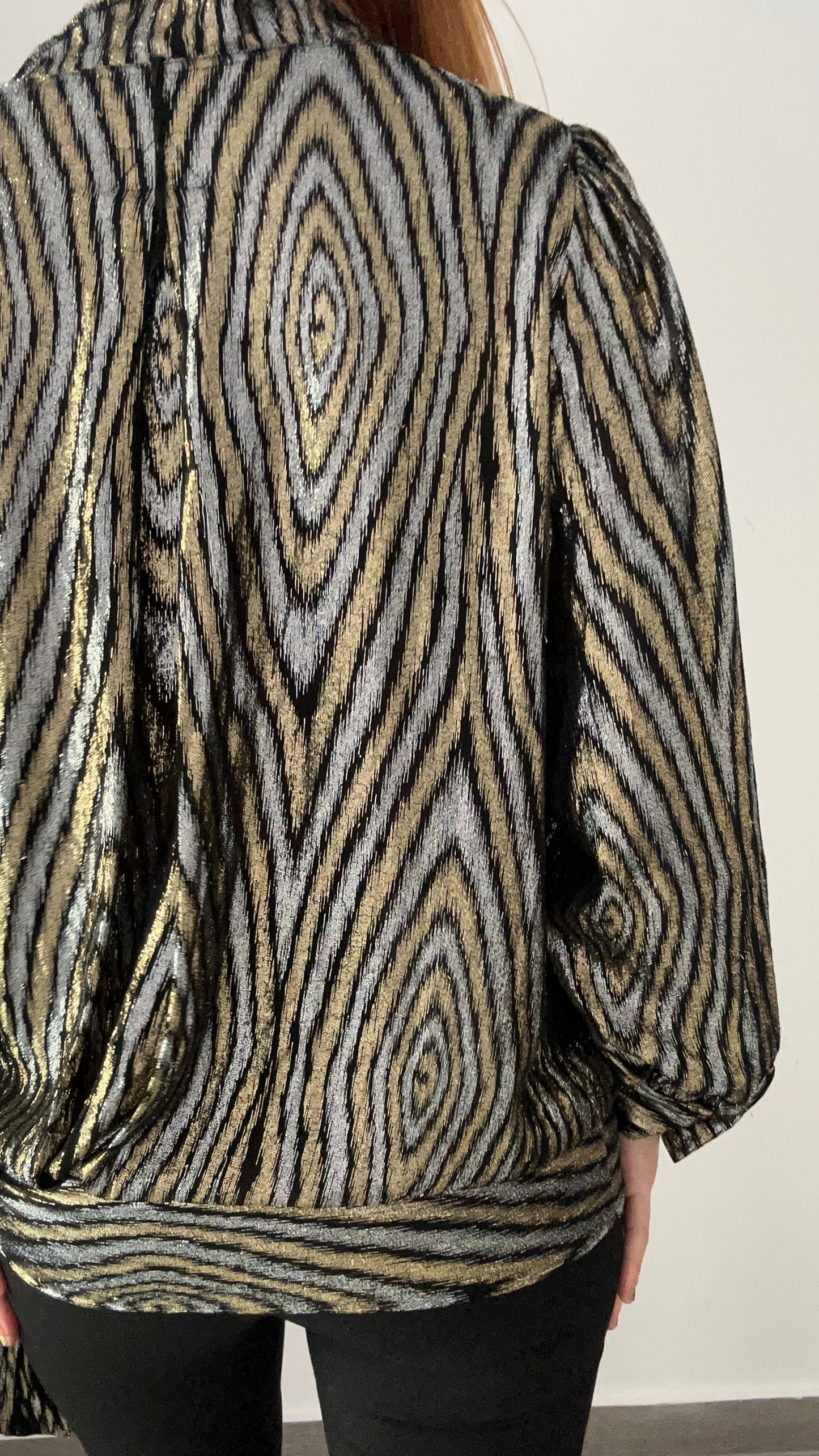 80s Gold & Silver Top