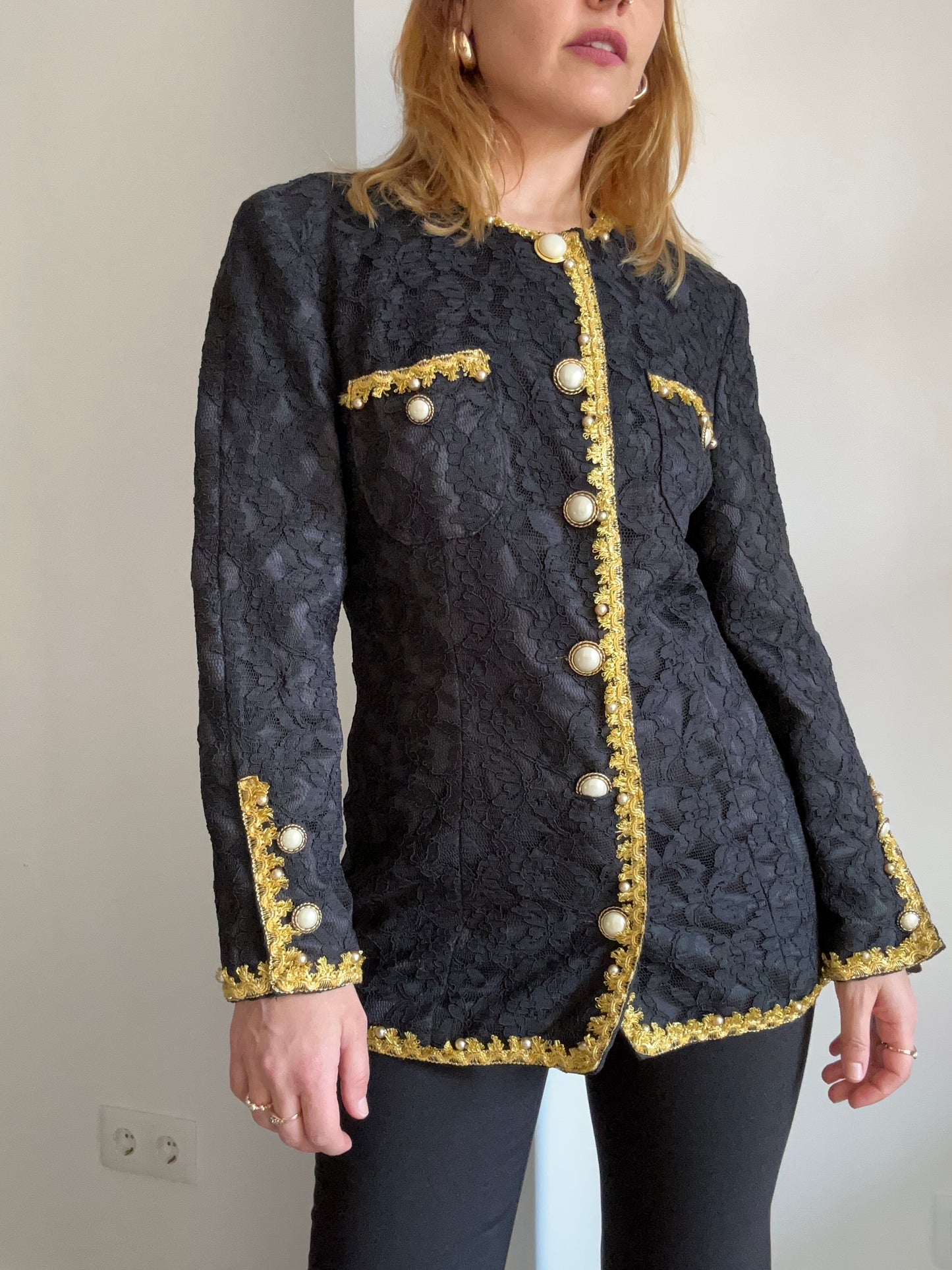 Black Lace Blazer