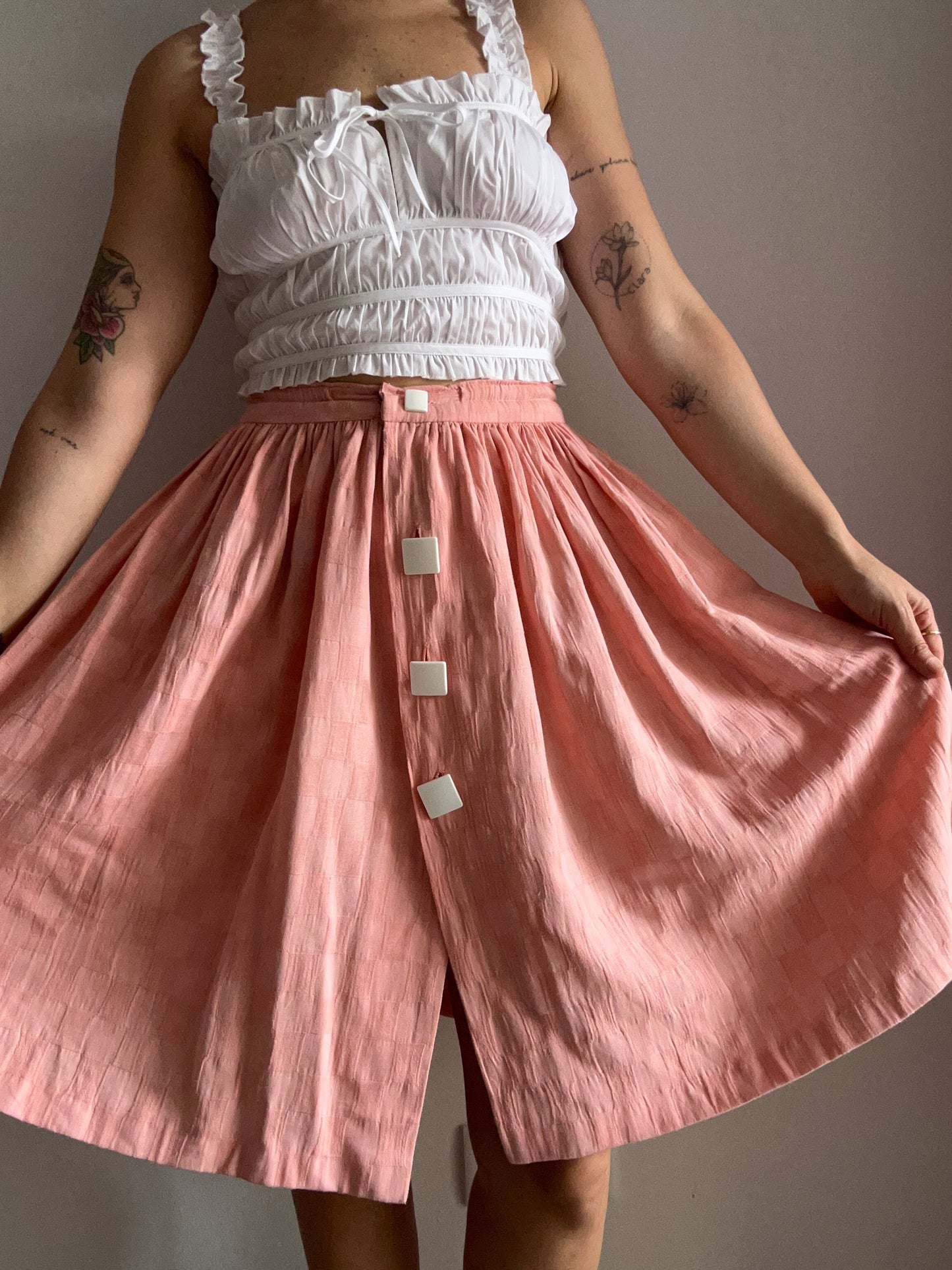Linen Midi Skirt