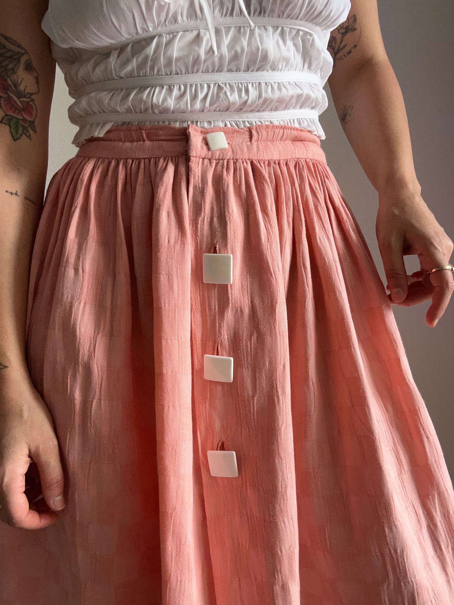 Linen Midi Skirt