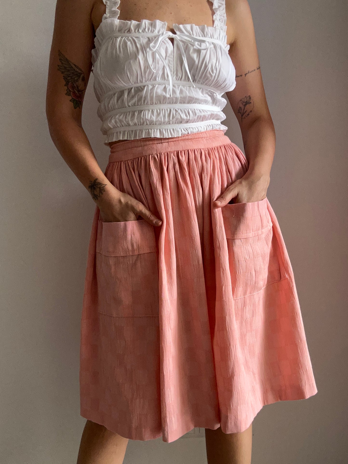 Linen Midi Skirt