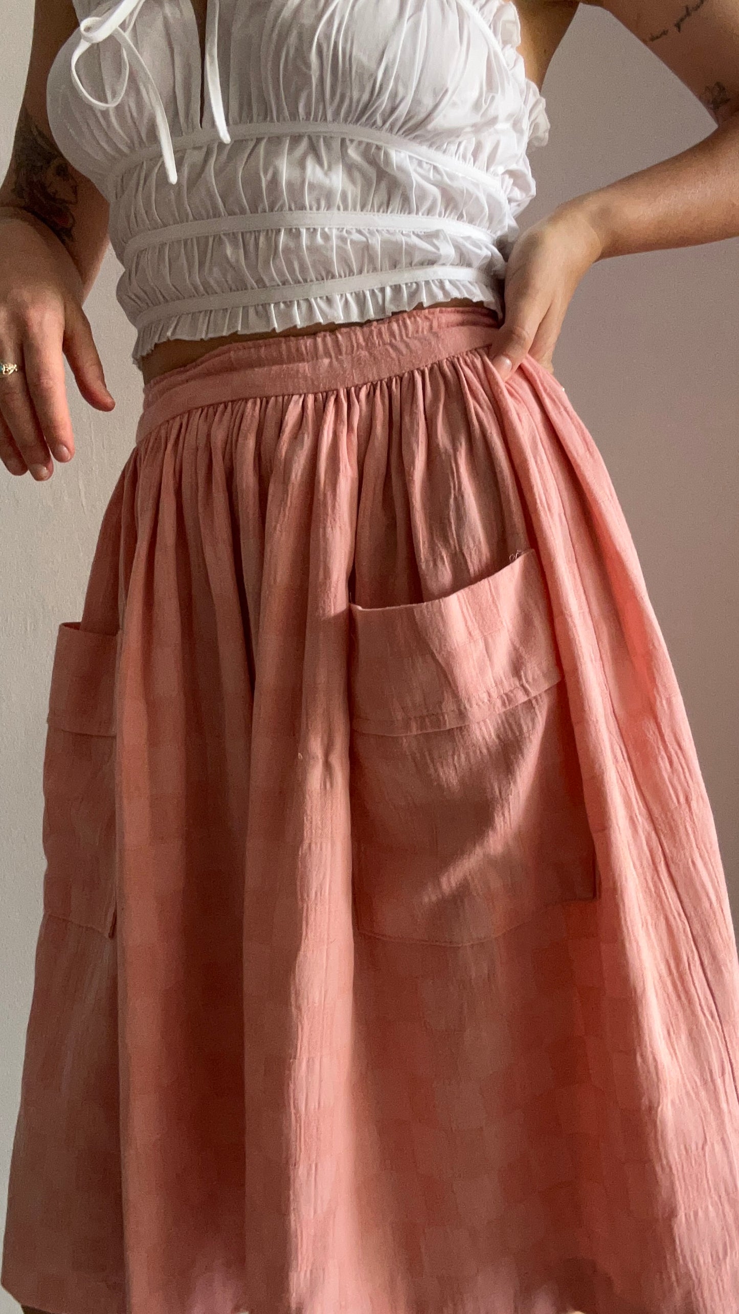 Linen Midi Skirt