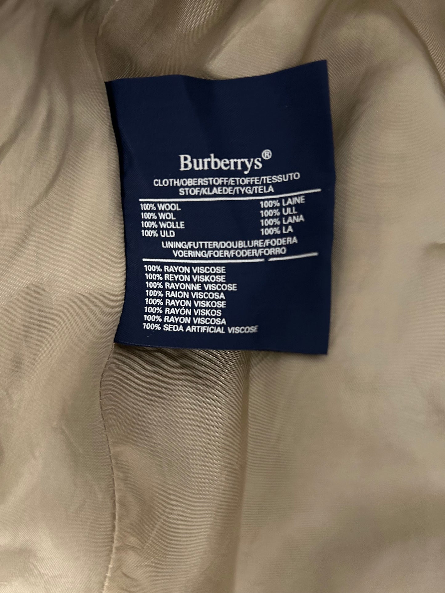 BURBERRY Checked Wool Blazer