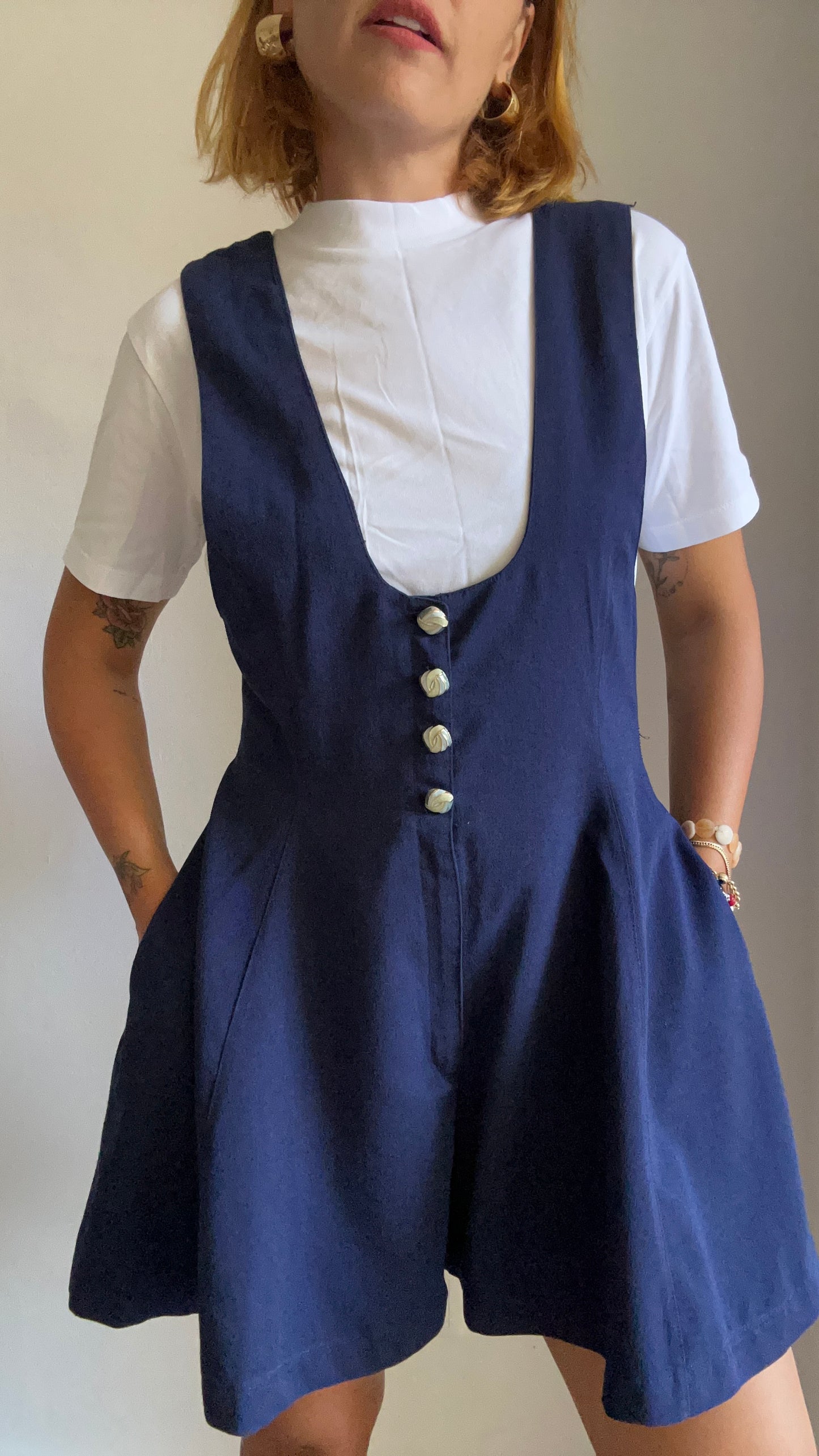 Navy Playsuit