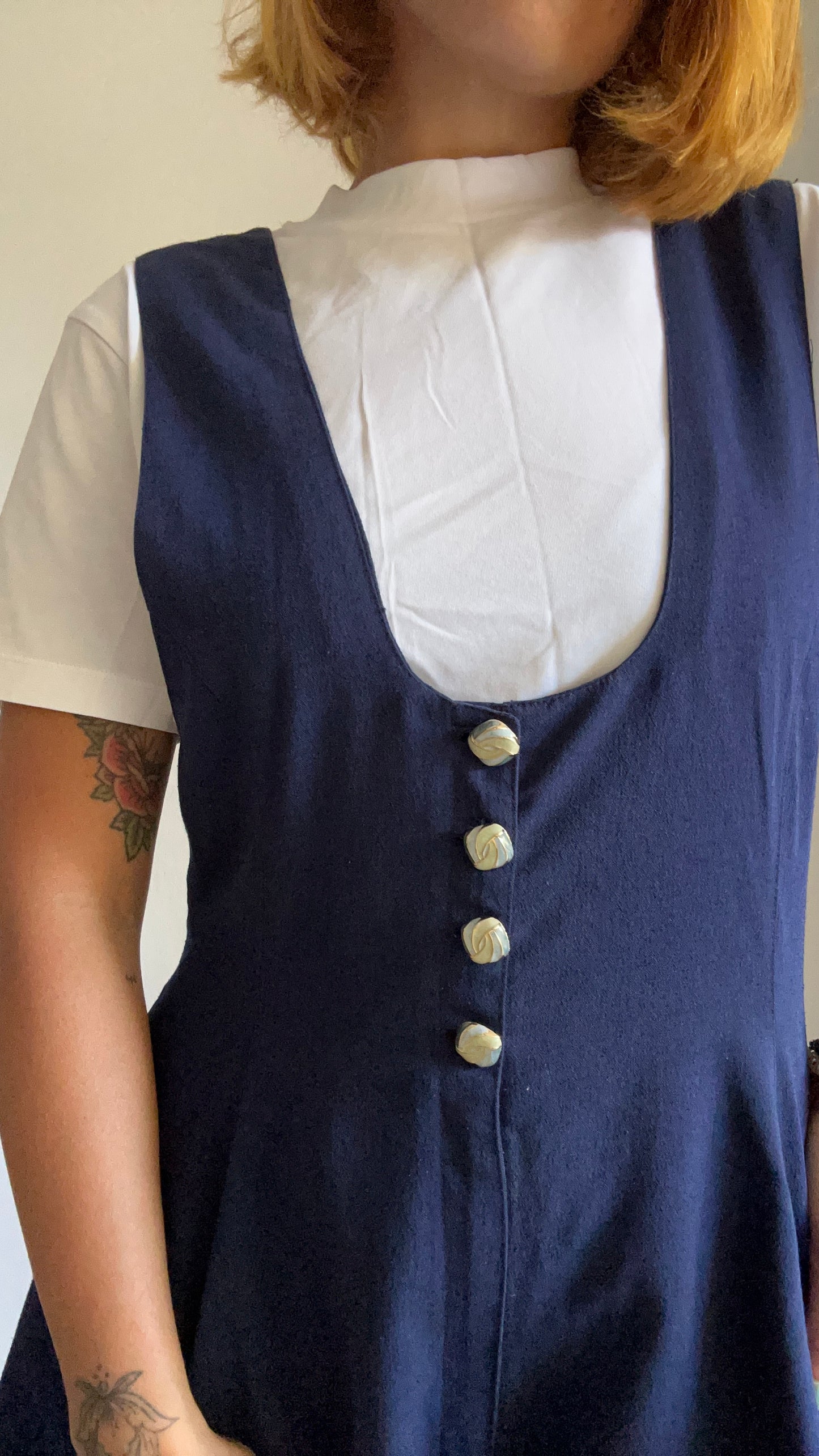 Navy Playsuit