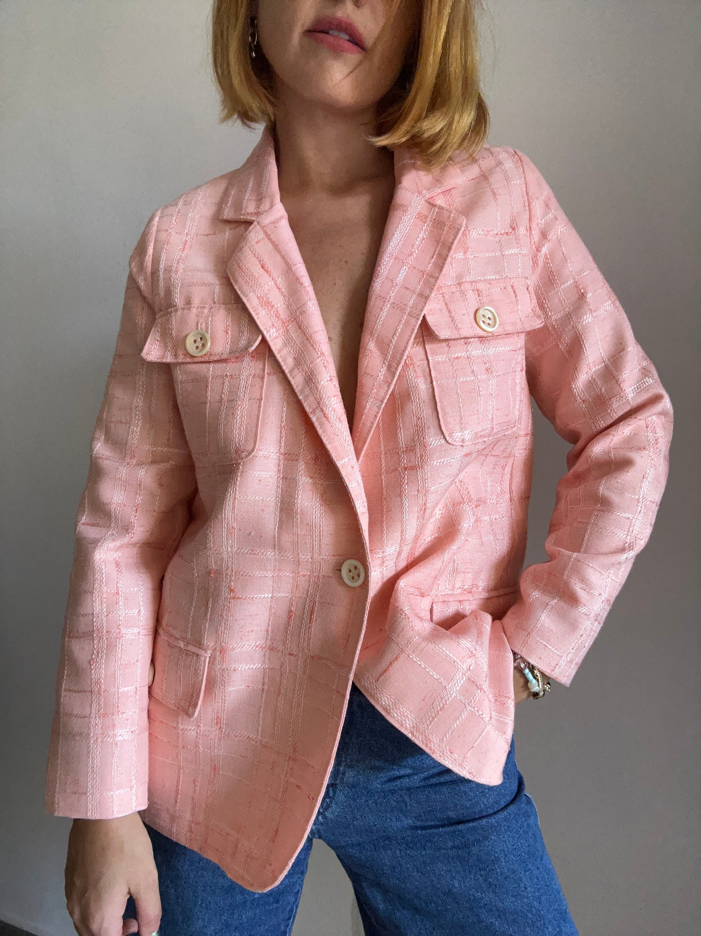 Salmon Pink Blazer