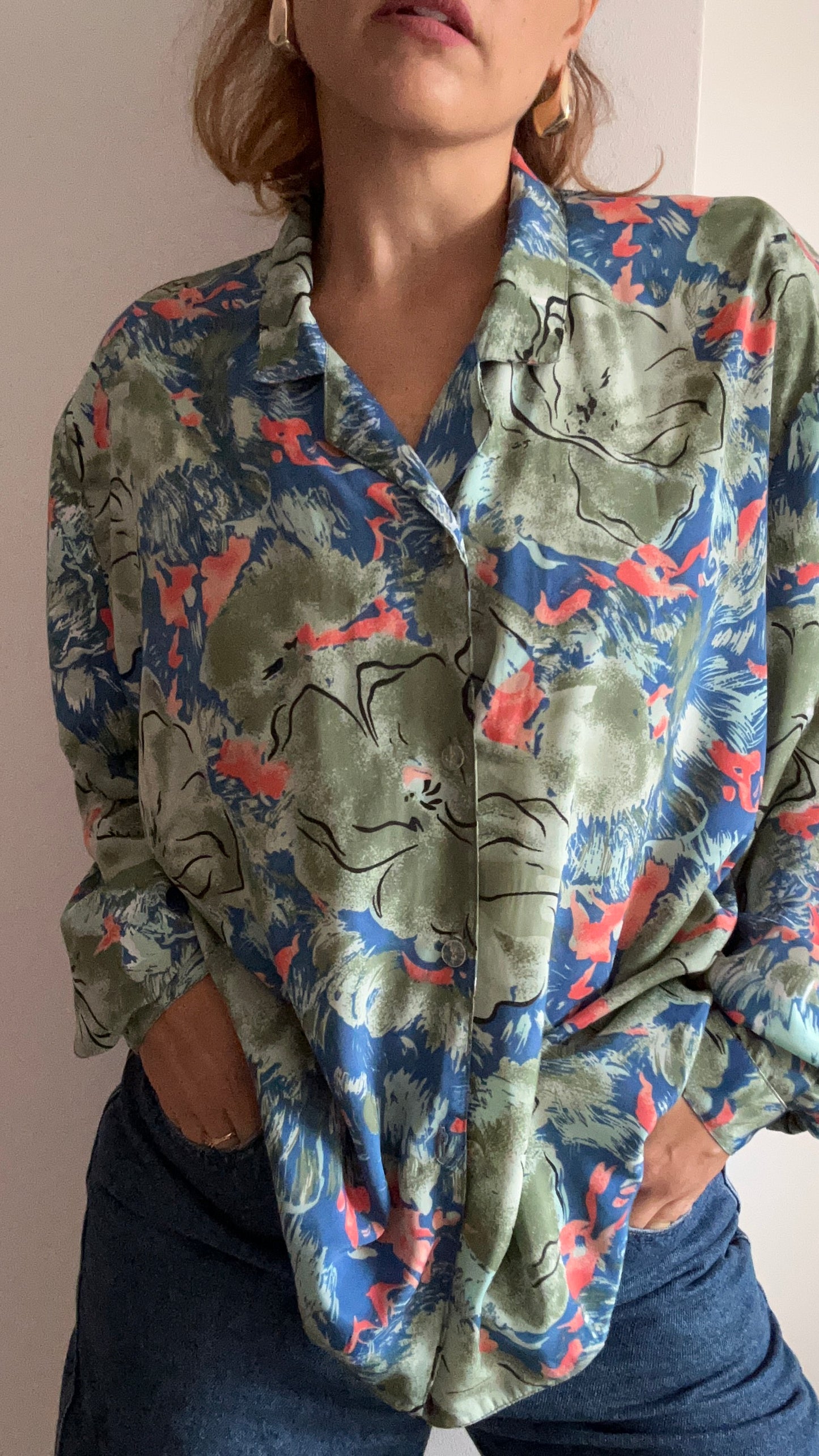 Abstract Print Blouse