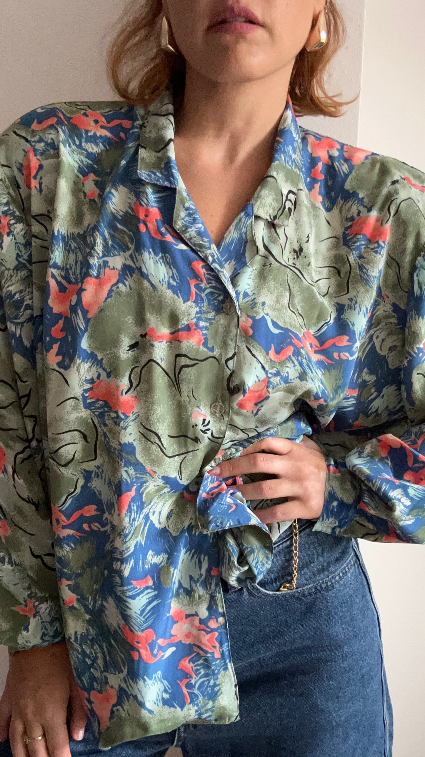 Abstract Print Blouse
