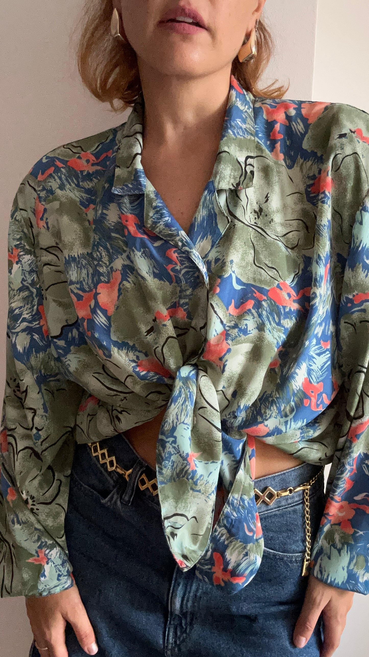 Abstract Print Blouse