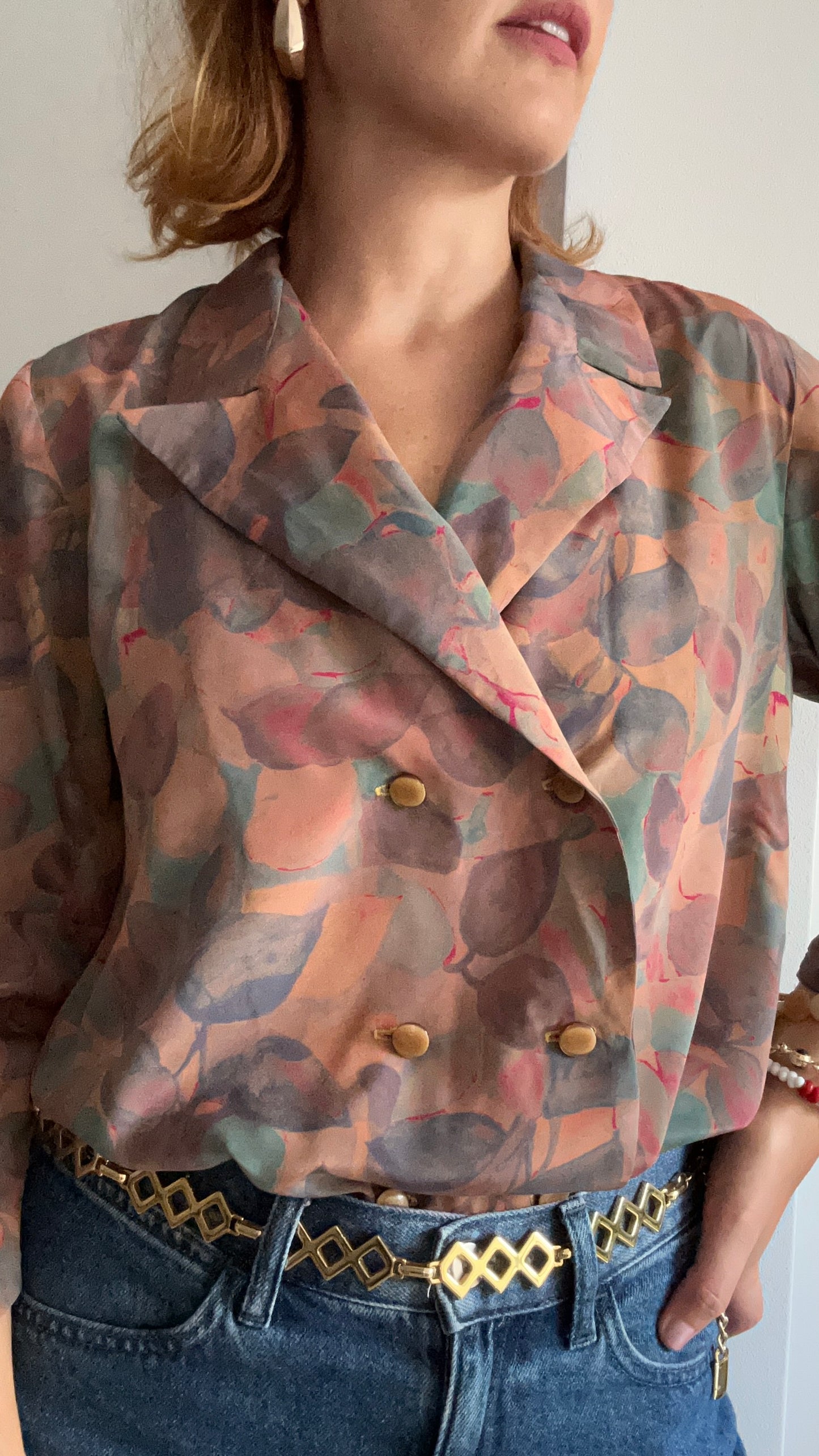 Abstract Print Blouse