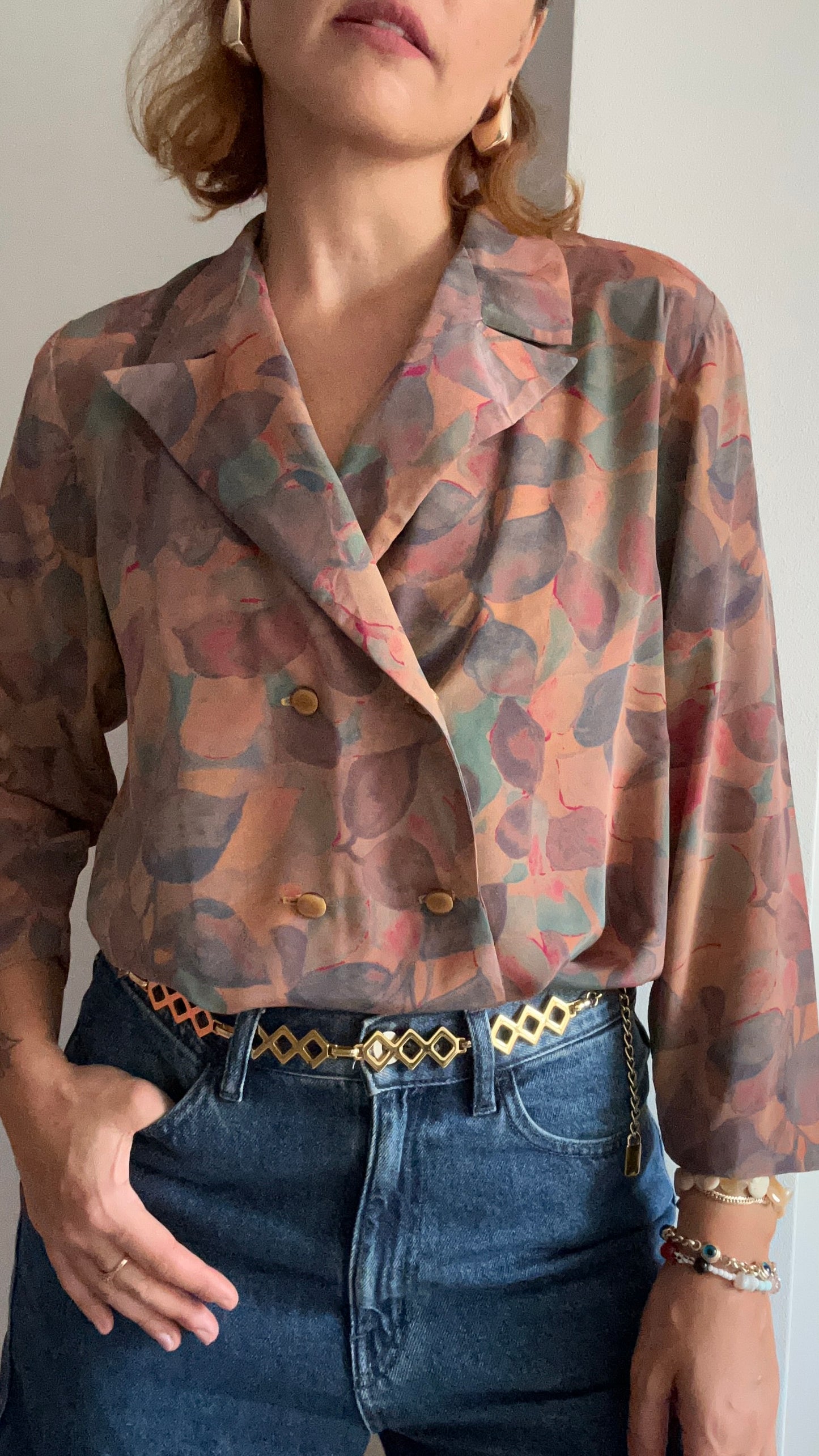 Abstract Print Blouse