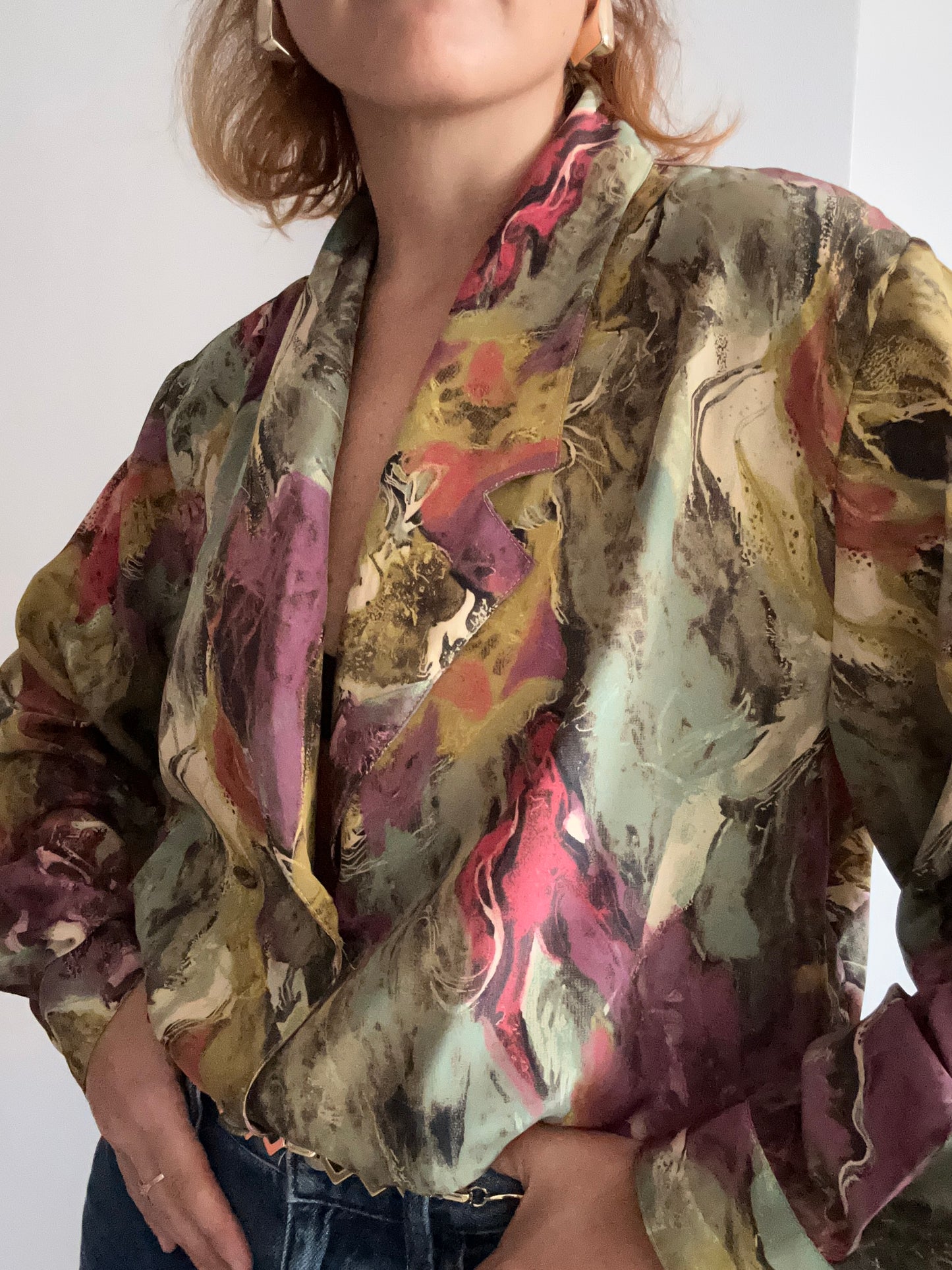 Abstract Print Blouse