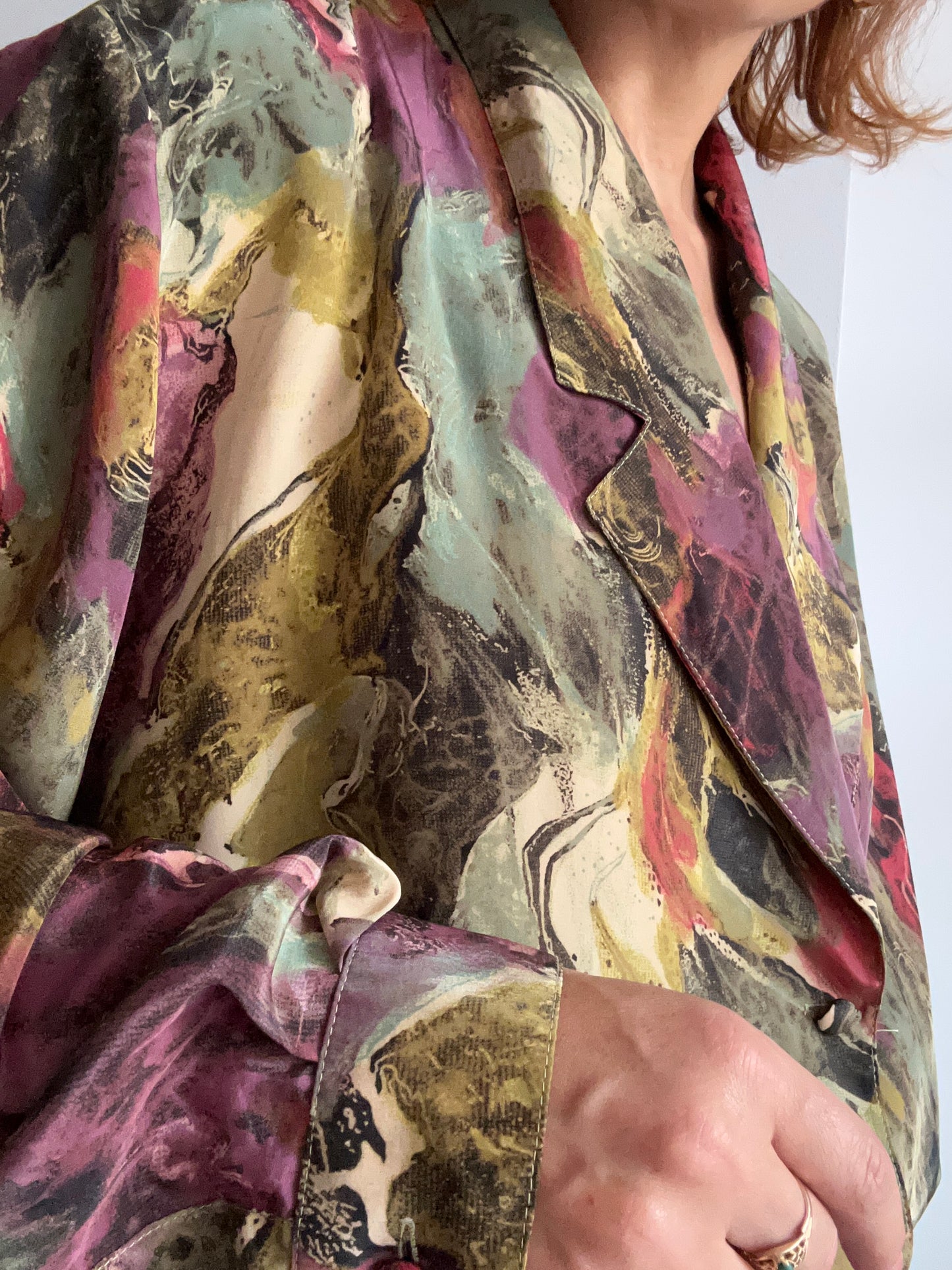 Abstract Print Blouse