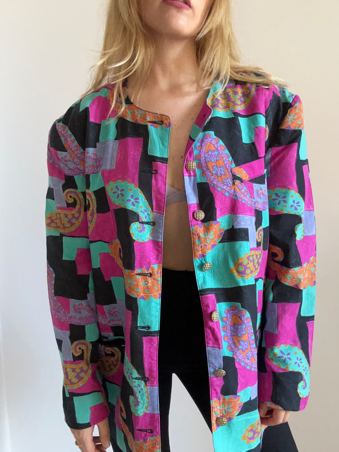 Abstract Print Blazer