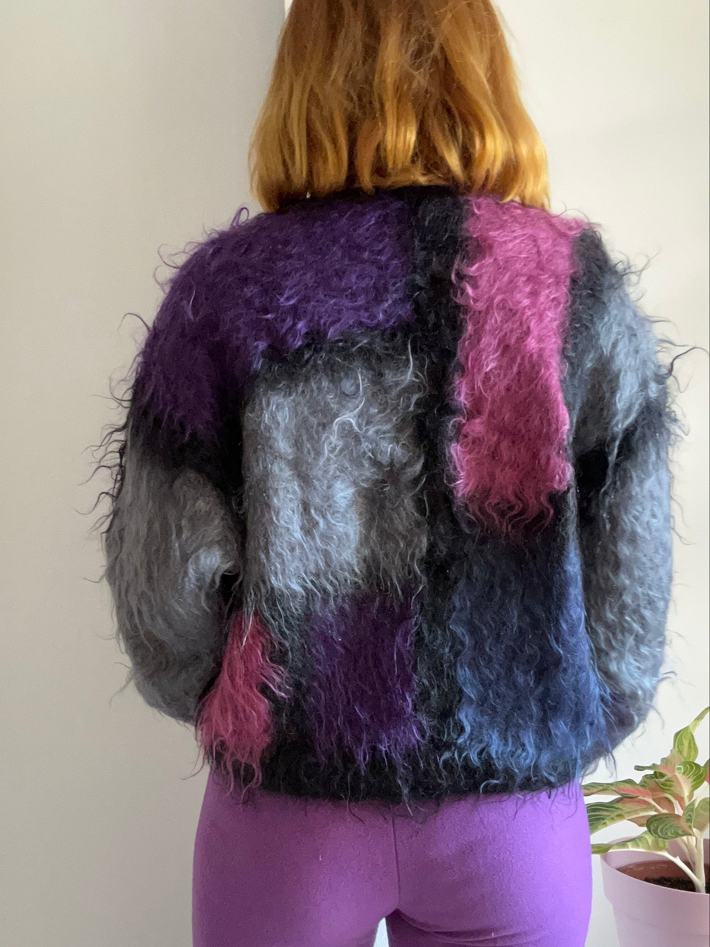Mohair Blend Colorblock Jumper