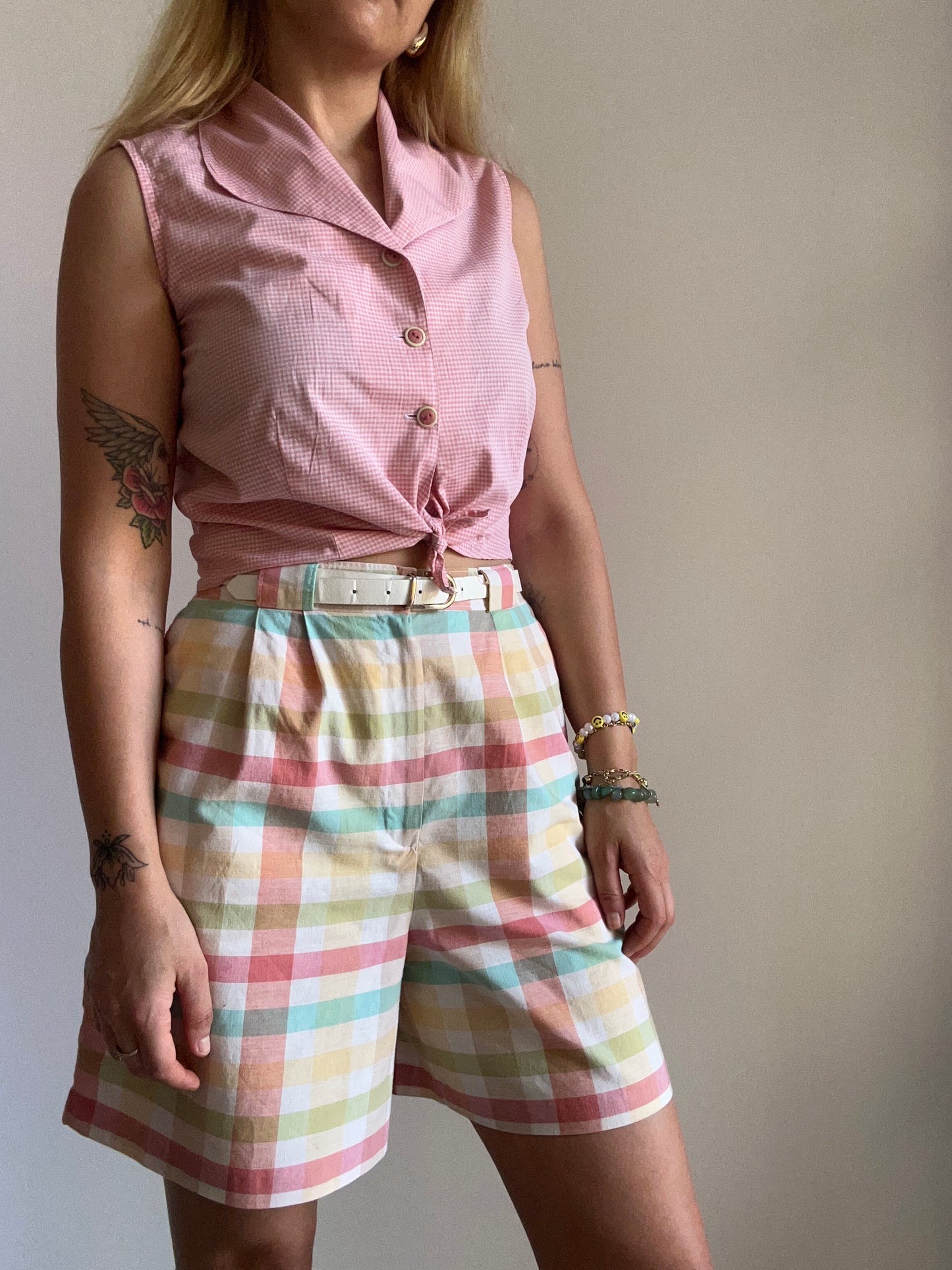 Gingham Colorful Shorts