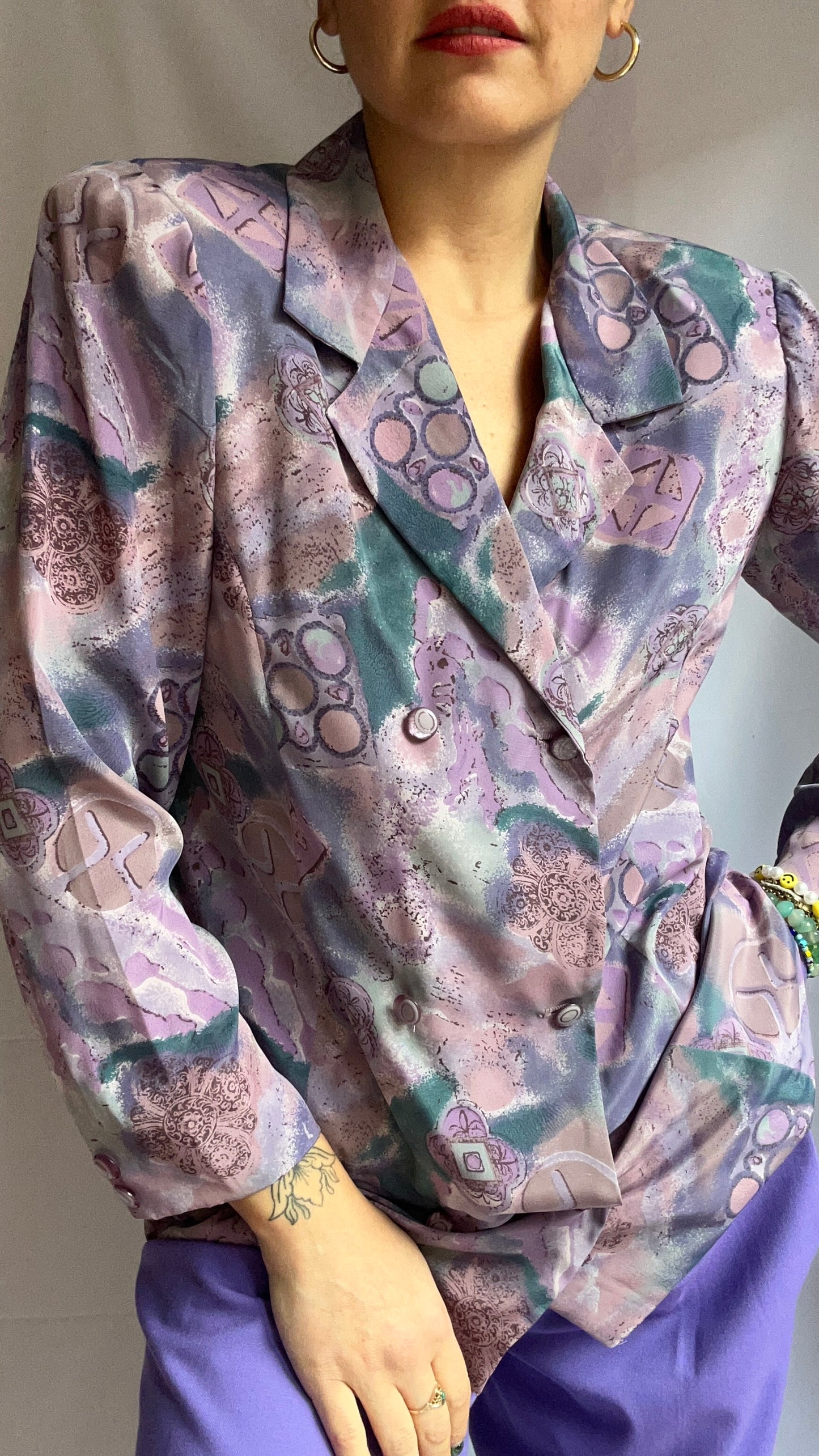 Abstract Print Blouse