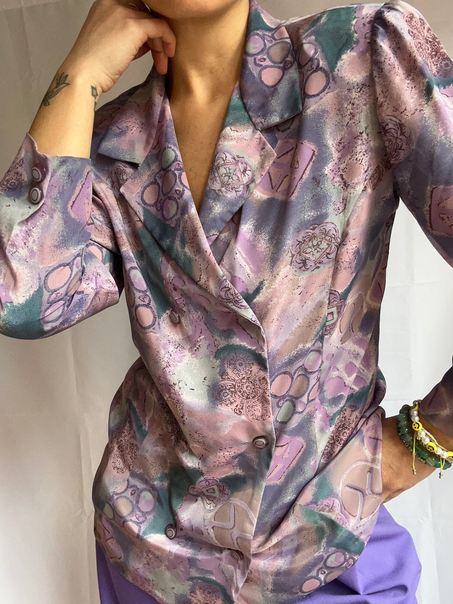 Abstract Print Blouse