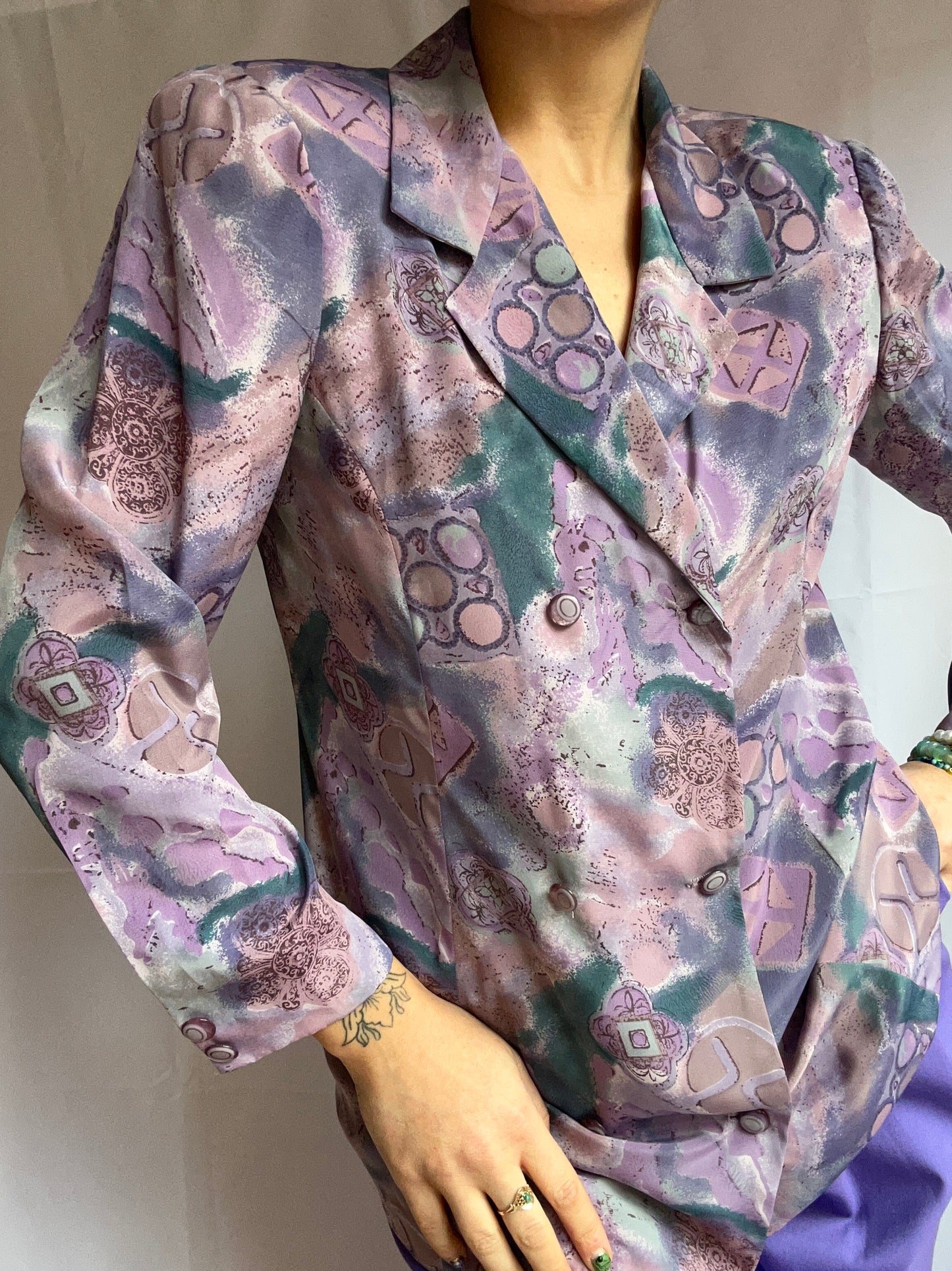 Abstract Print Blouse