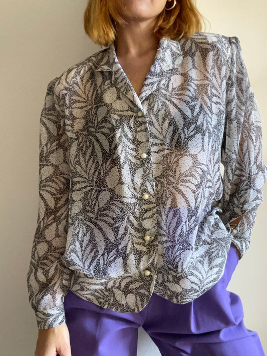 Floral Chiffon Shirt