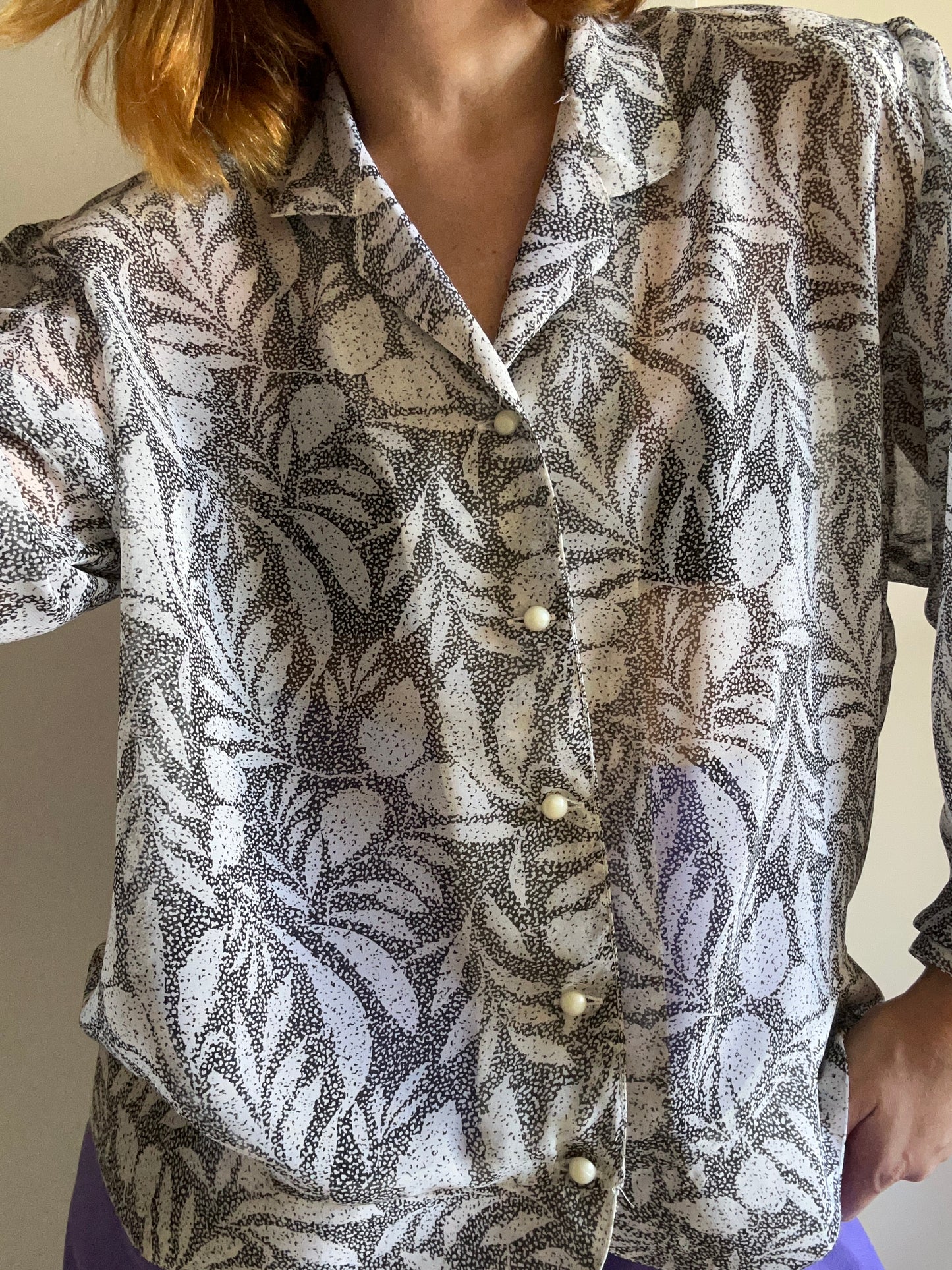Floral Chiffon Shirt