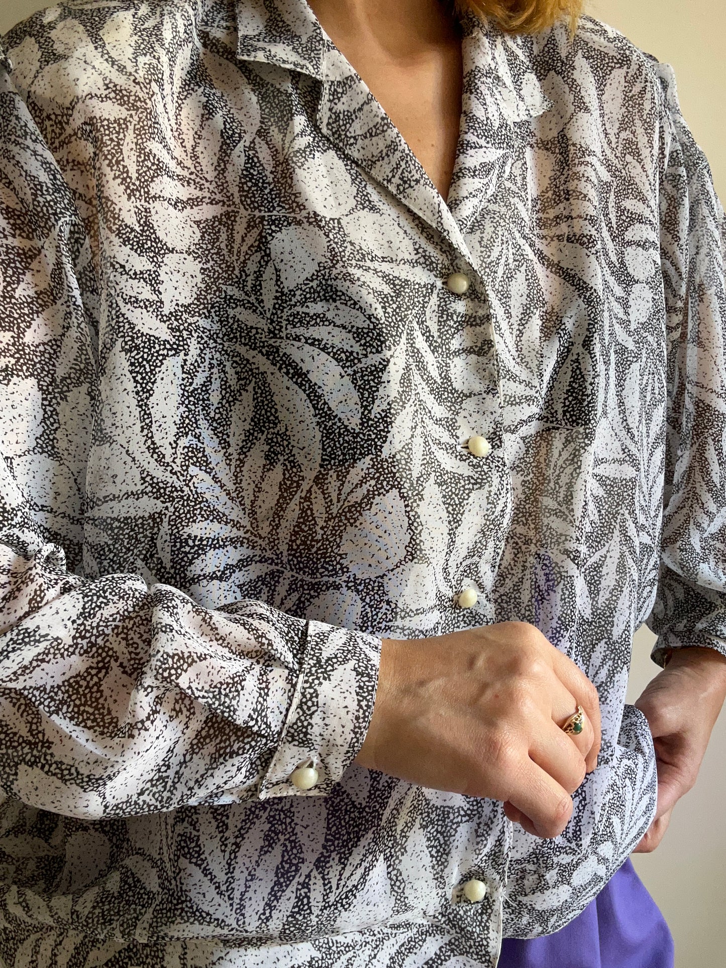 Floral Chiffon Shirt