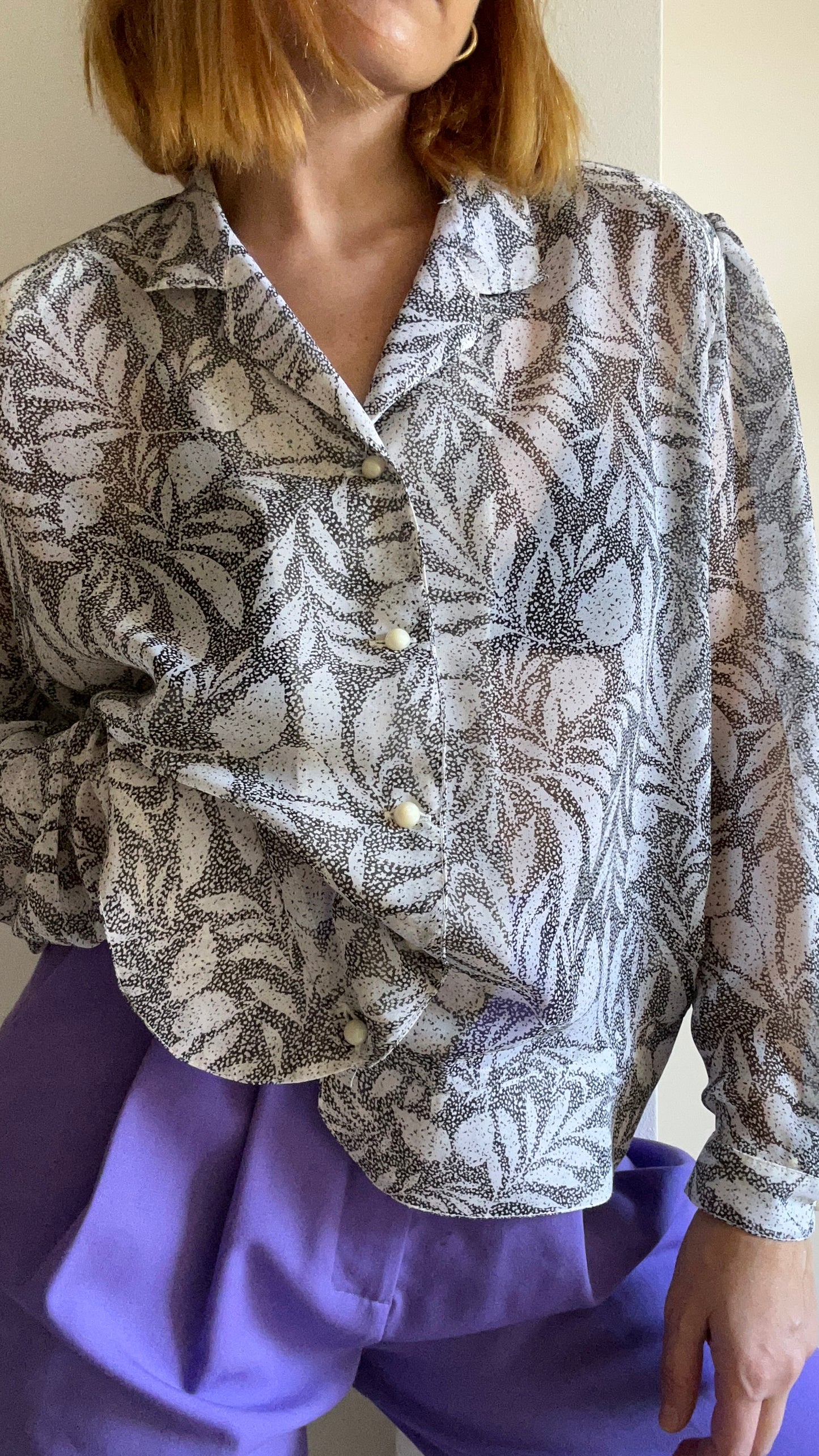 Floral Chiffon Shirt