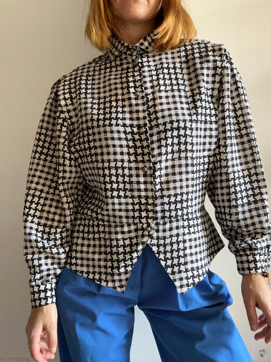 Abstract Houndstooth Shirt