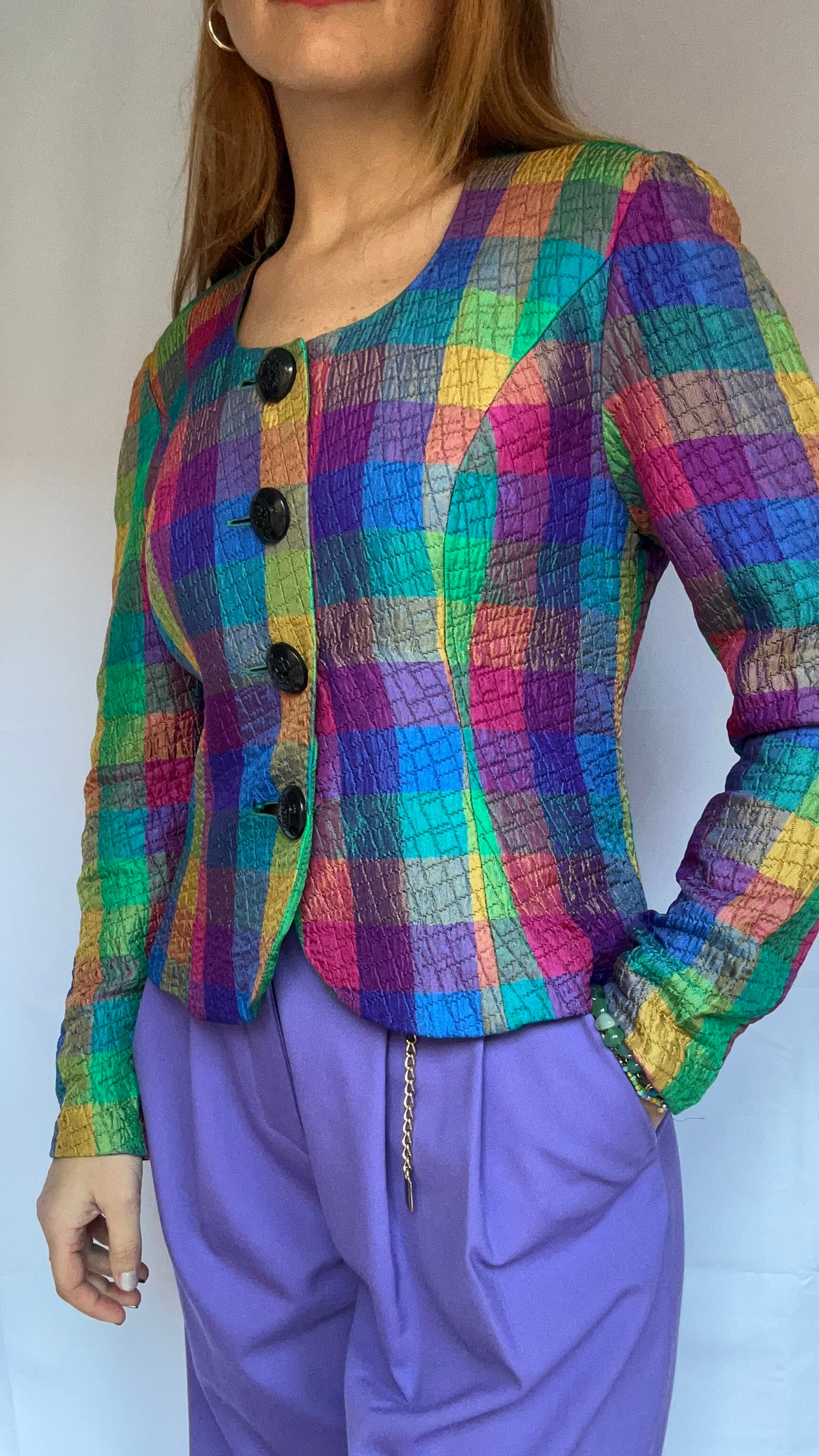 Checked Multi Colour Blazer