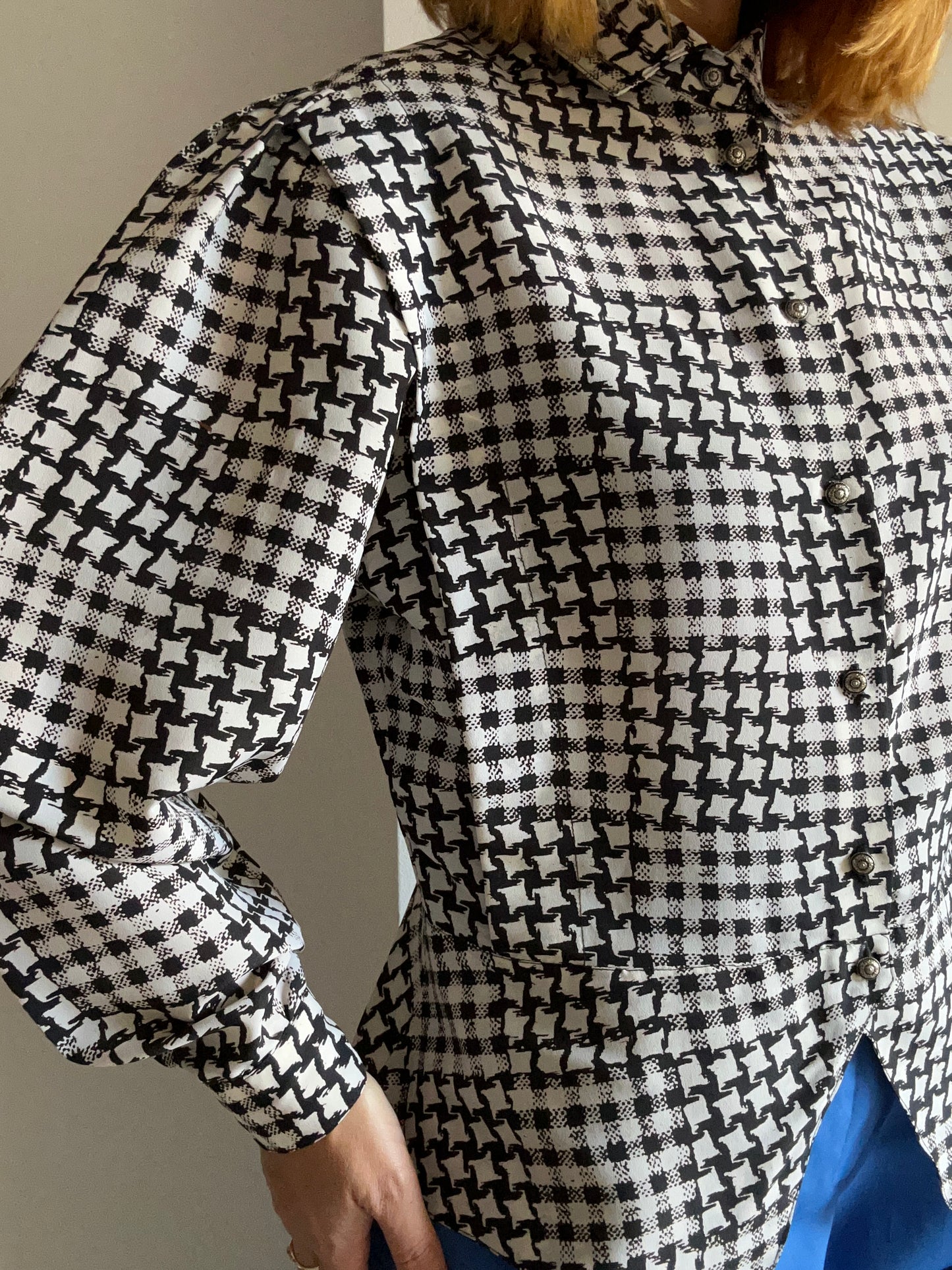 Abstract Houndstooth Shirt