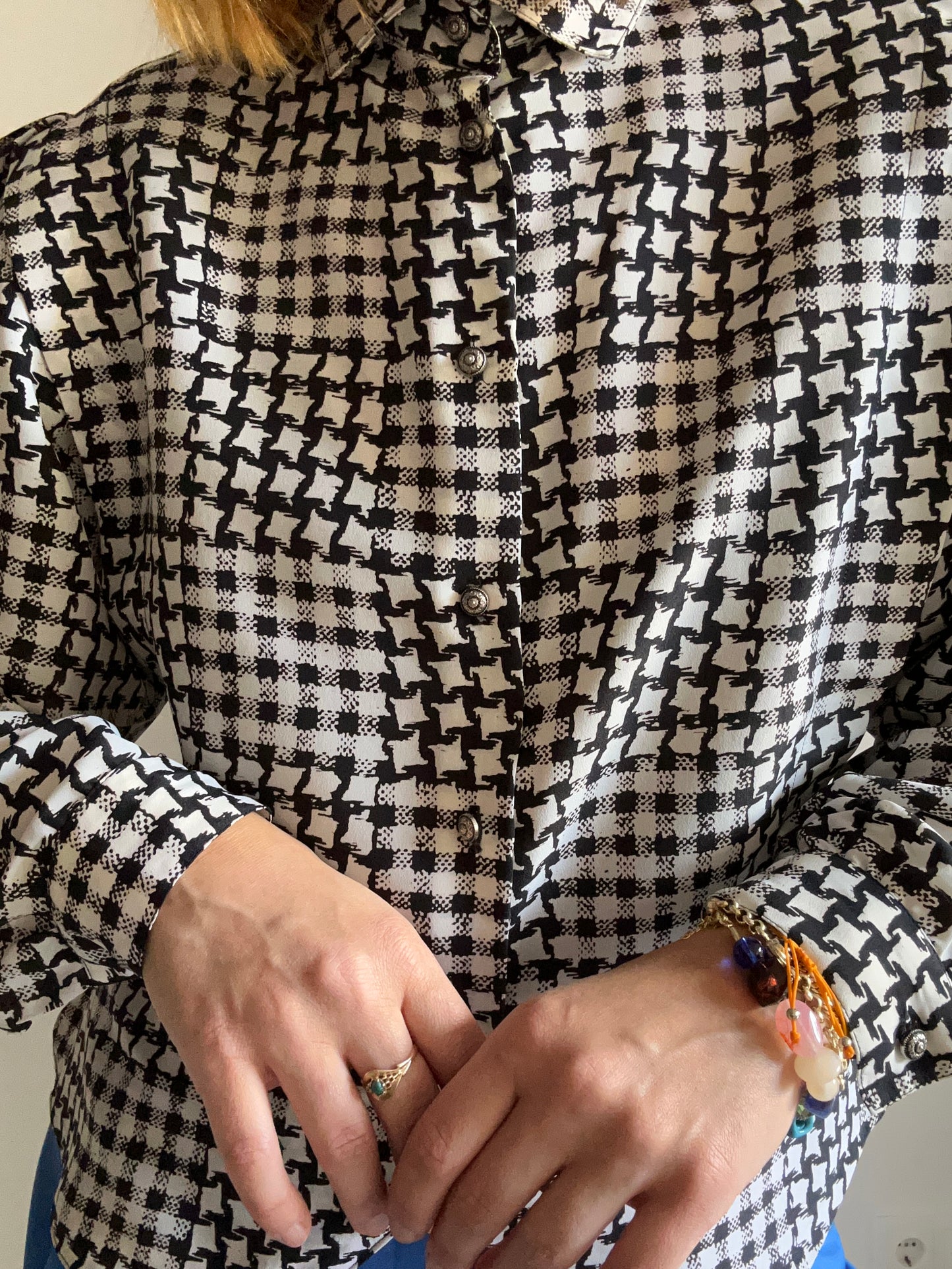 Abstract Houndstooth Shirt