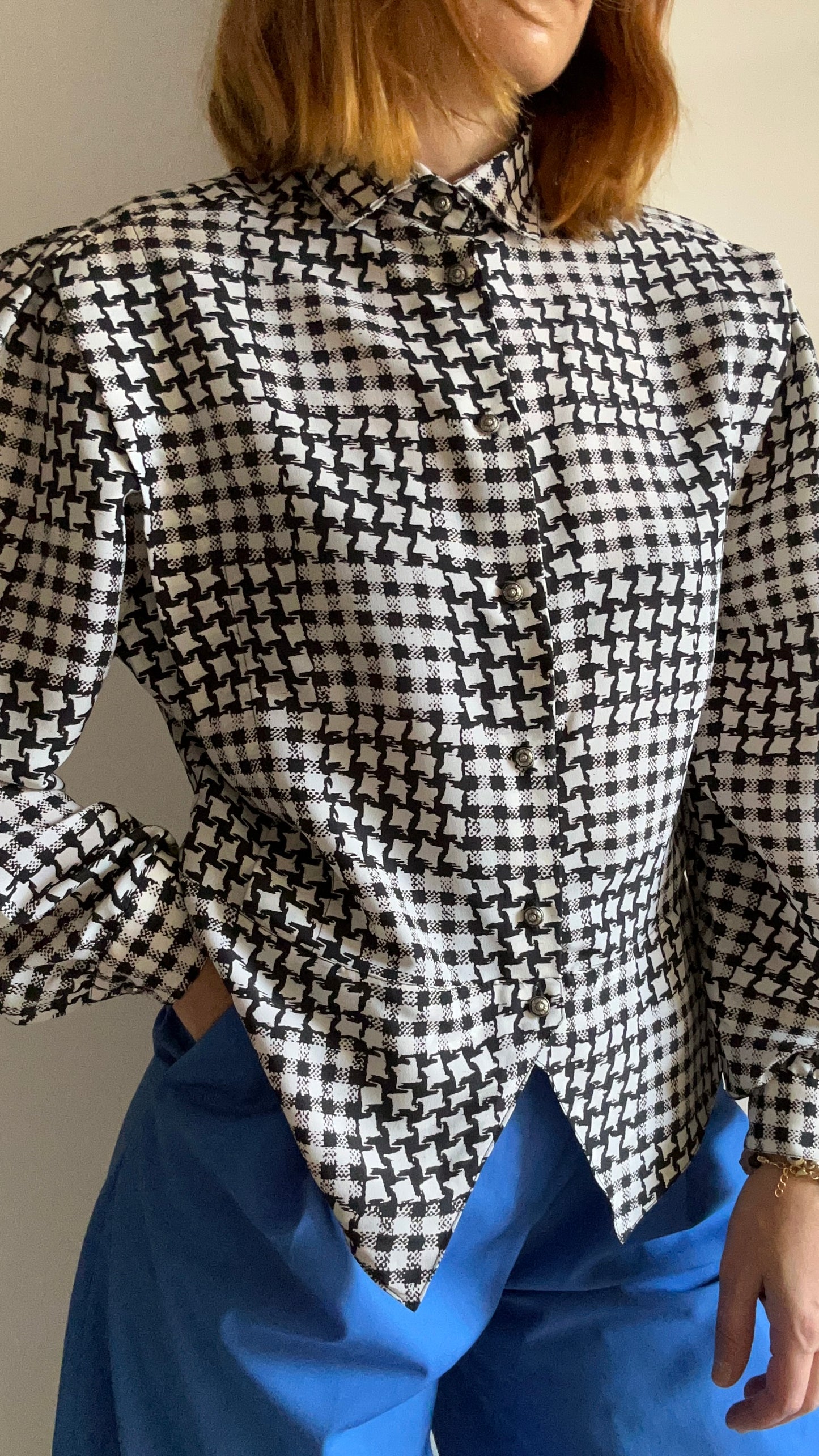 Abstract Houndstooth Shirt
