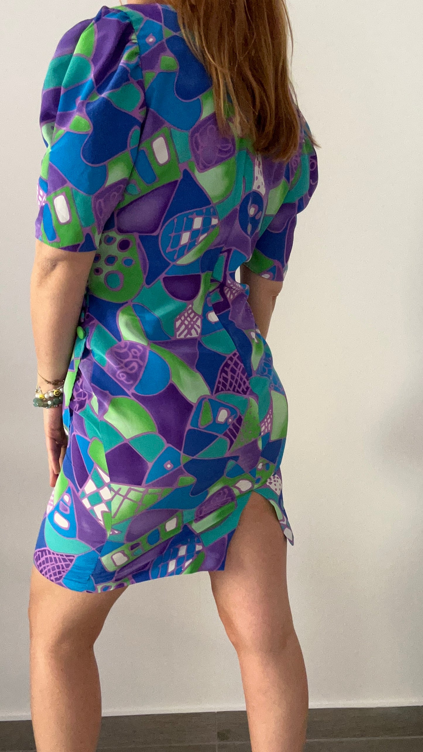 Abstract Print Dress