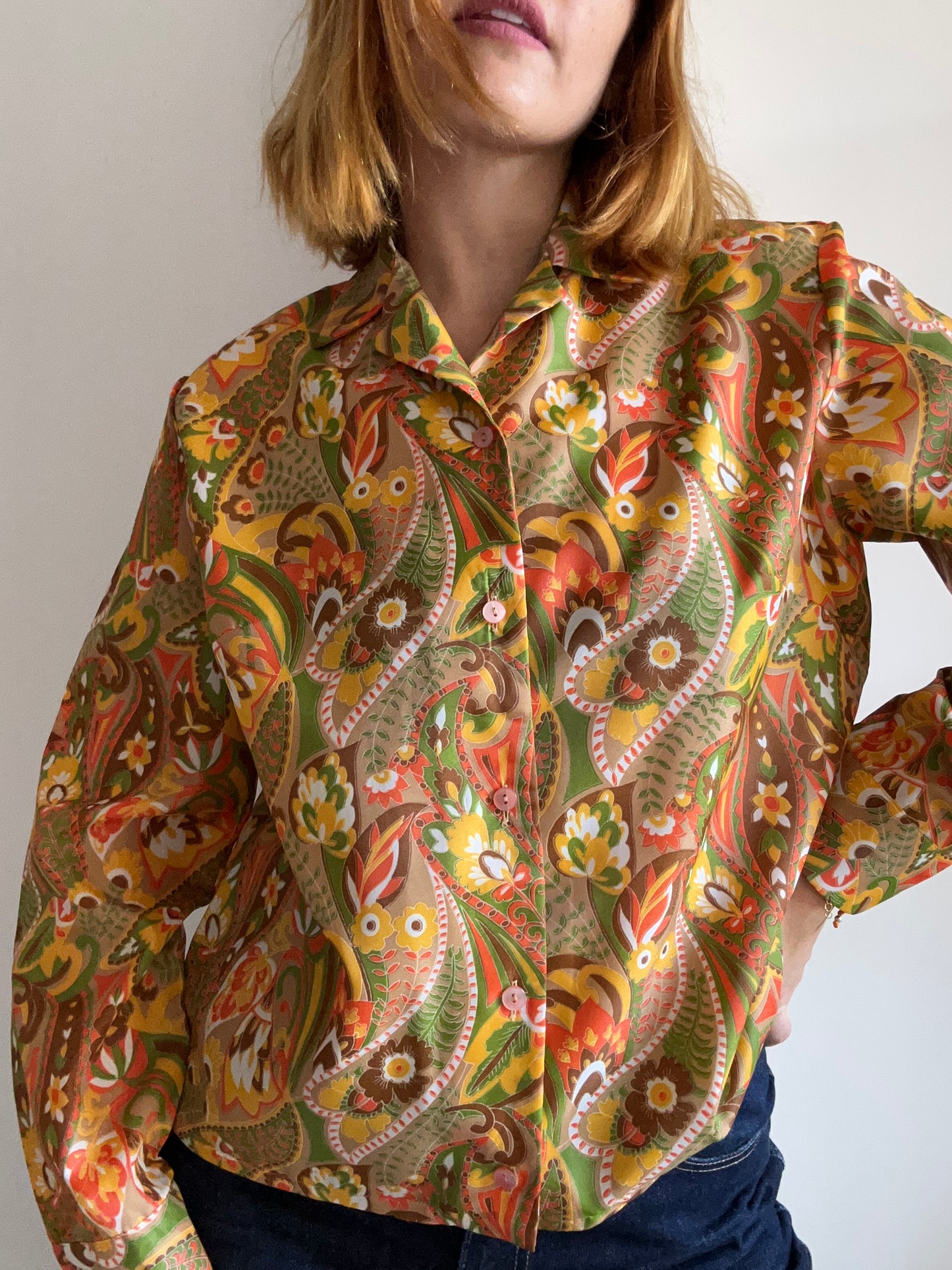Abstract Print Blouse