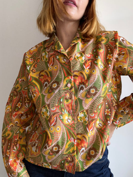 Abstract Print Blouse