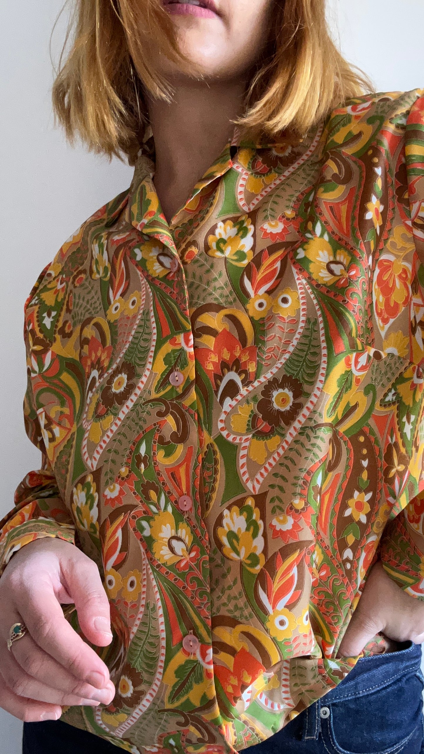 Abstract Print Blouse