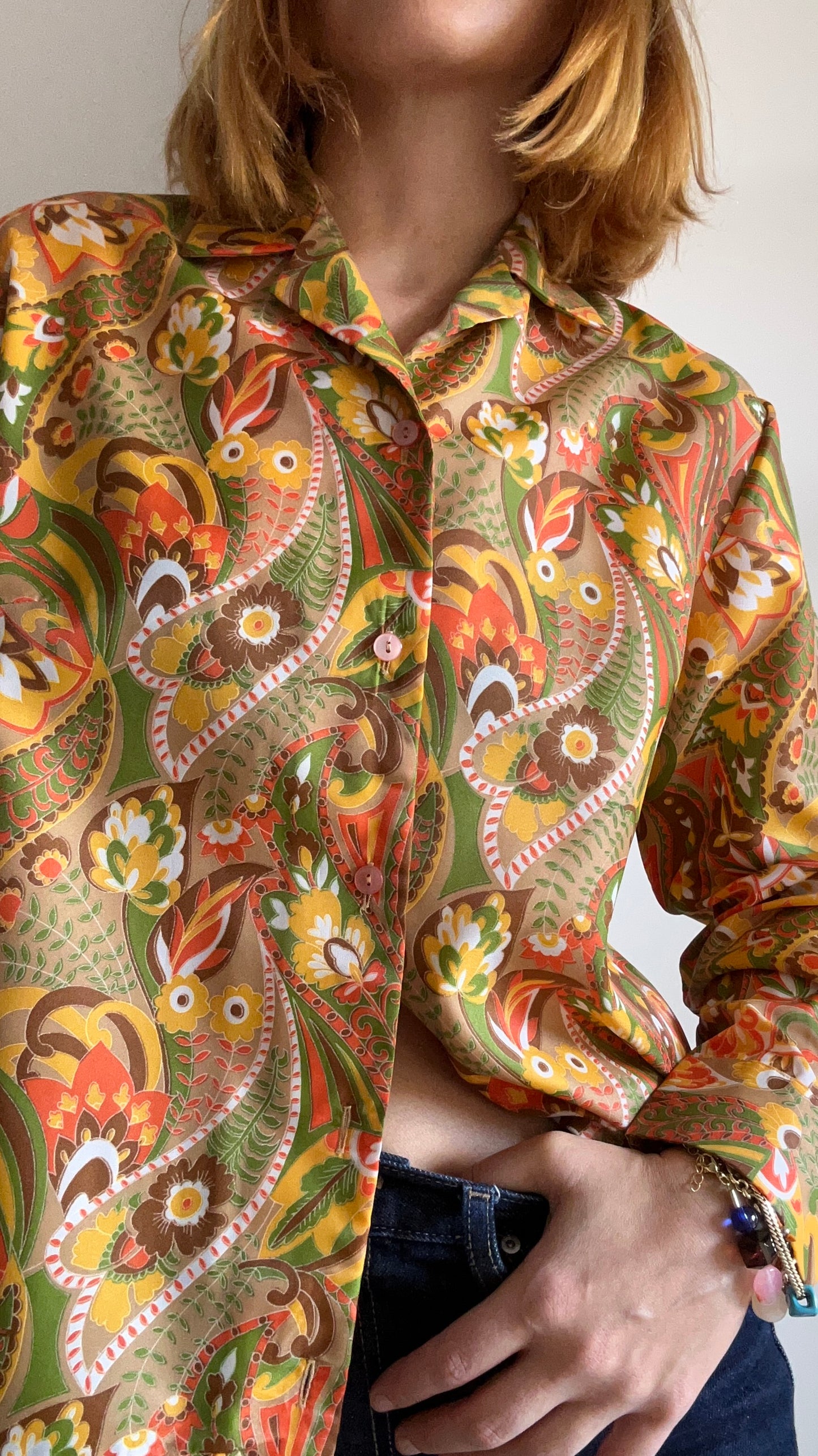 Abstract Print Blouse