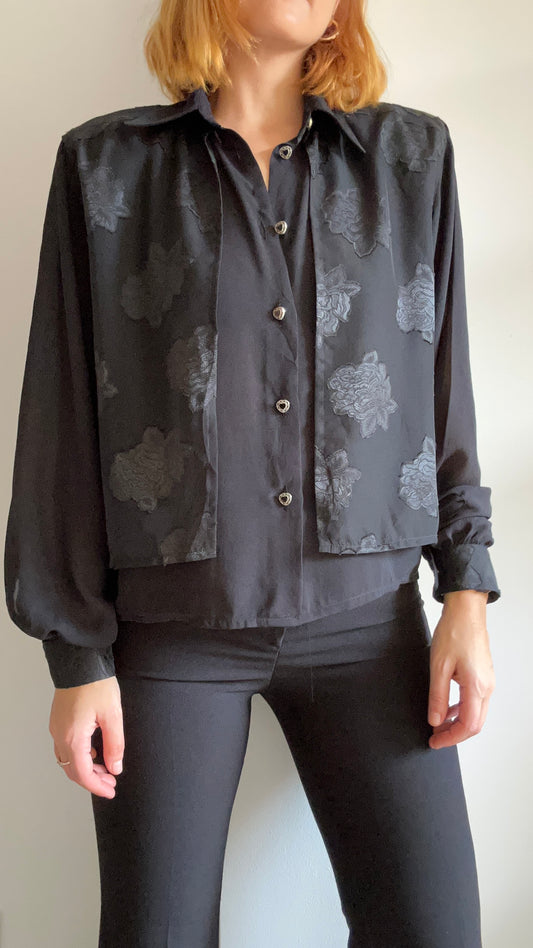 Black Layered Shirt