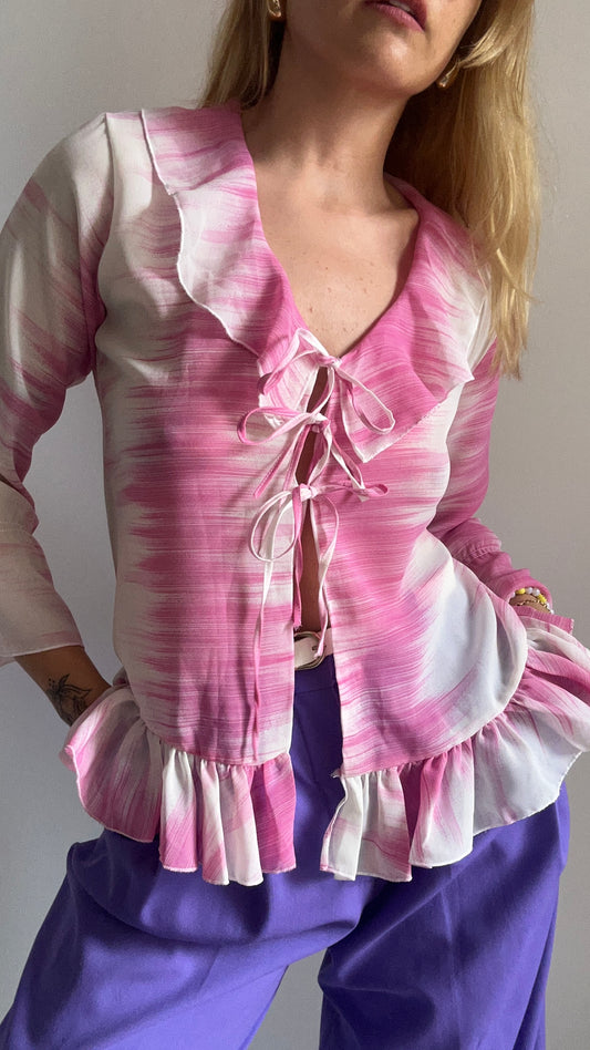 Chiffon Tie Up Blouse