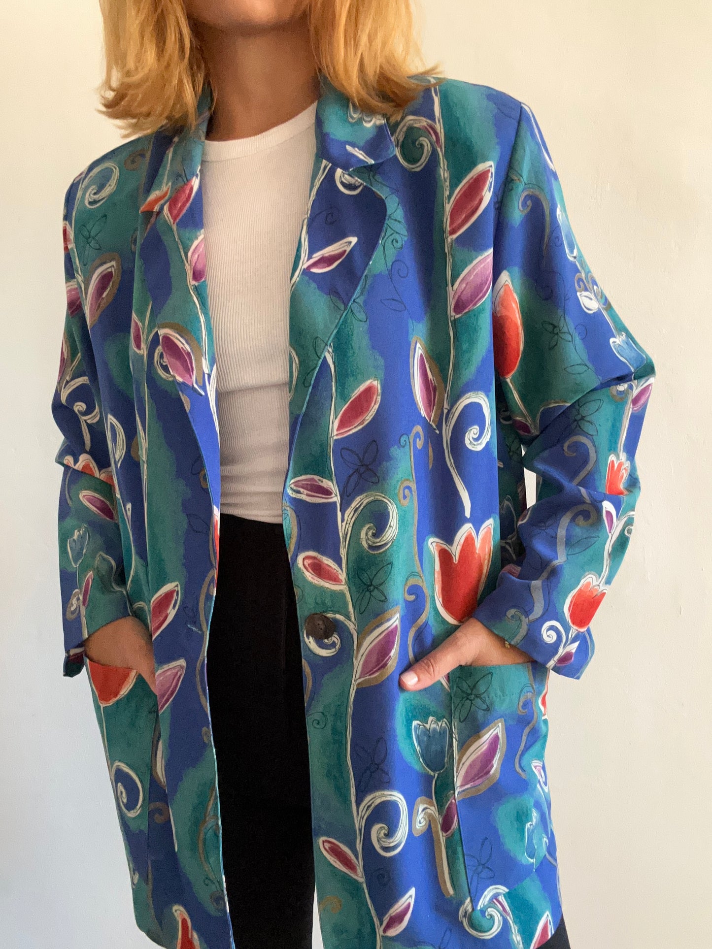 Tulip Print Blazer