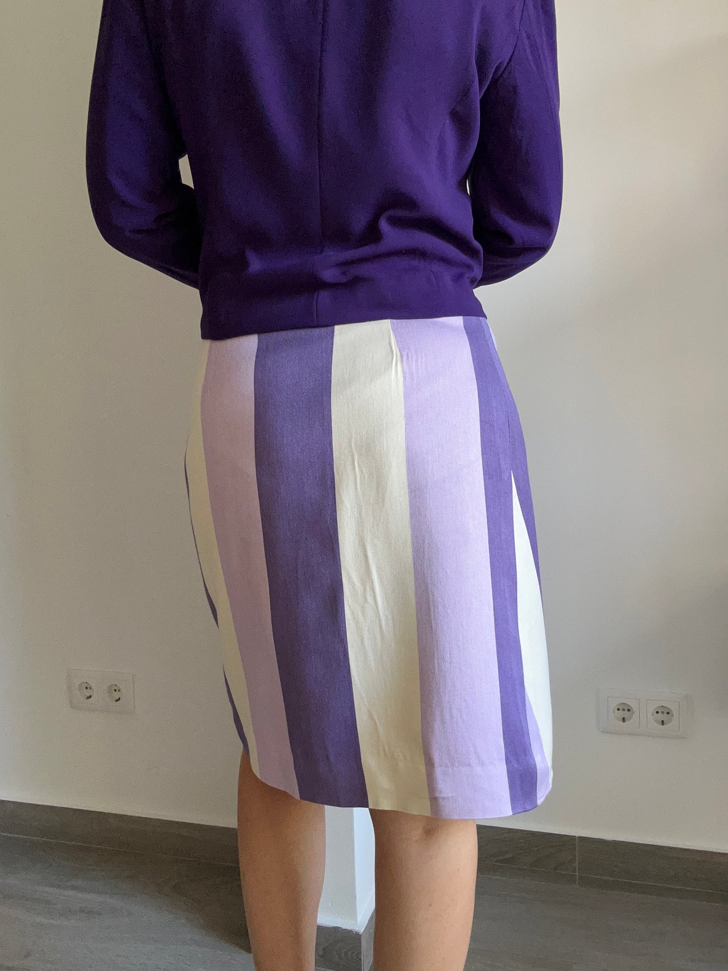 Lila & Purple Stripe Skirt