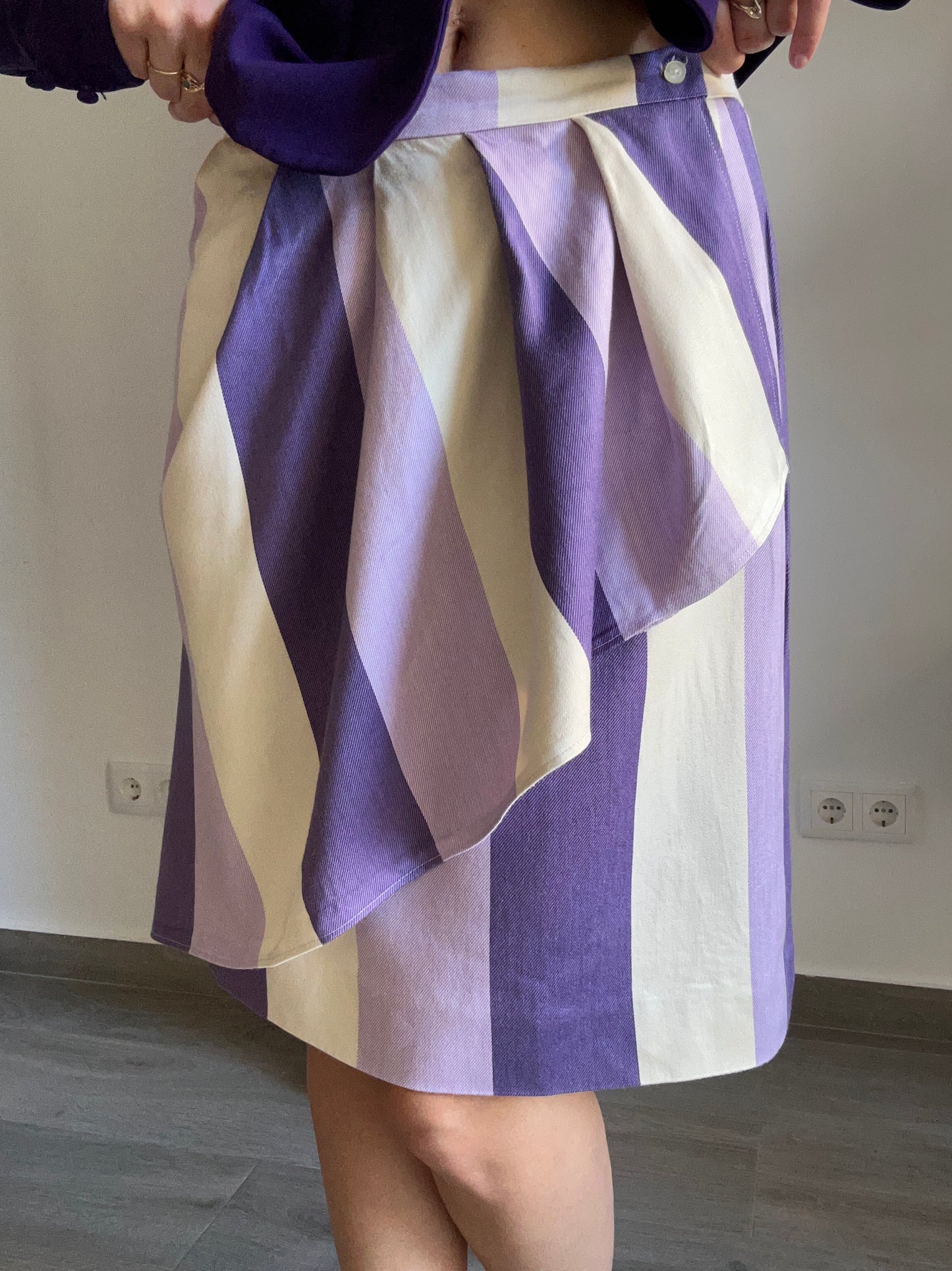 Lila & Purple Stripe Skirt