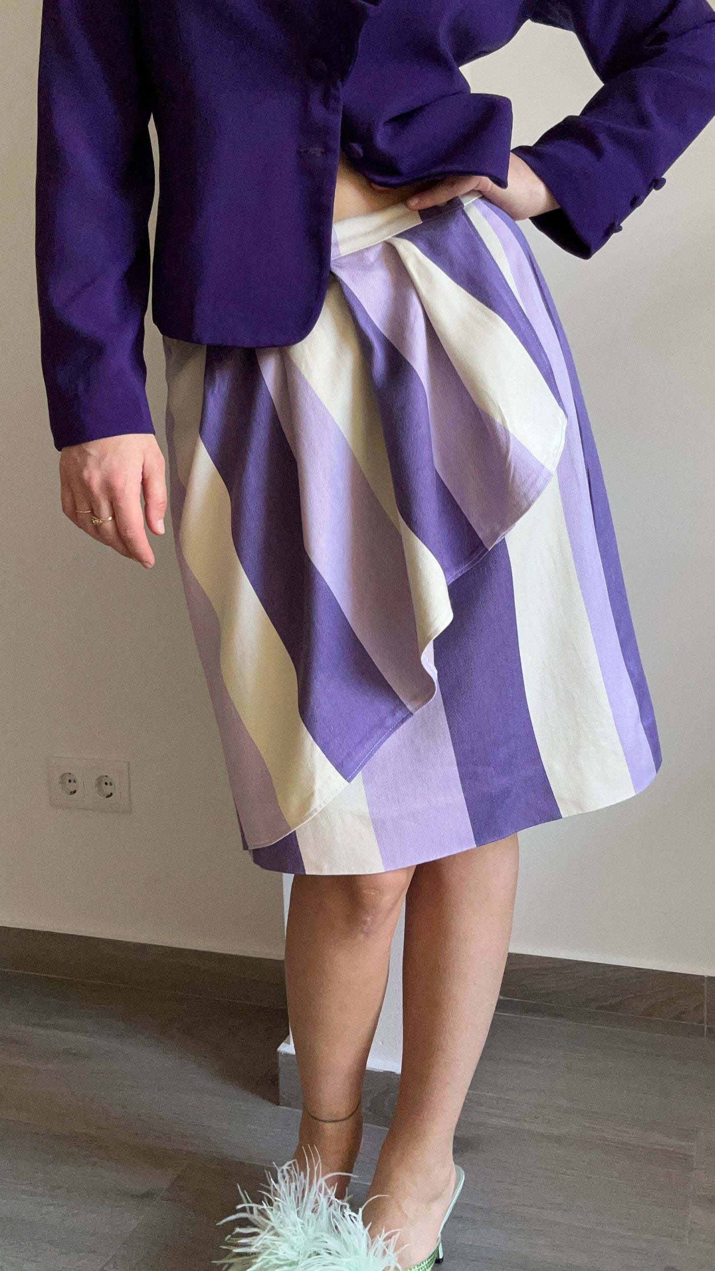 Lila & Purple Stripe Skirt