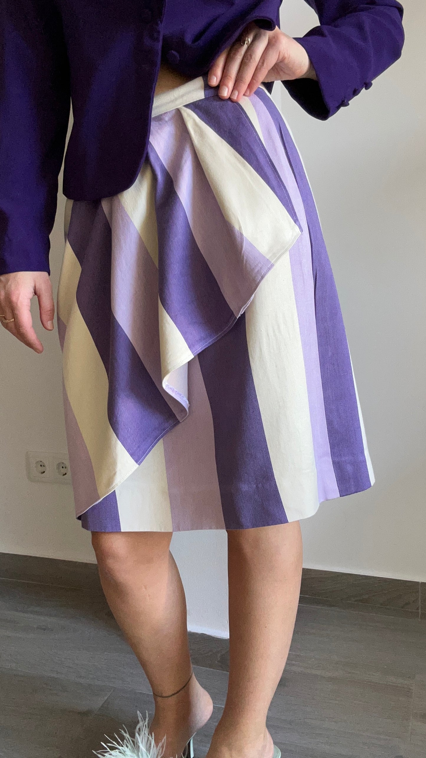 Lila & Purple Stripe Skirt