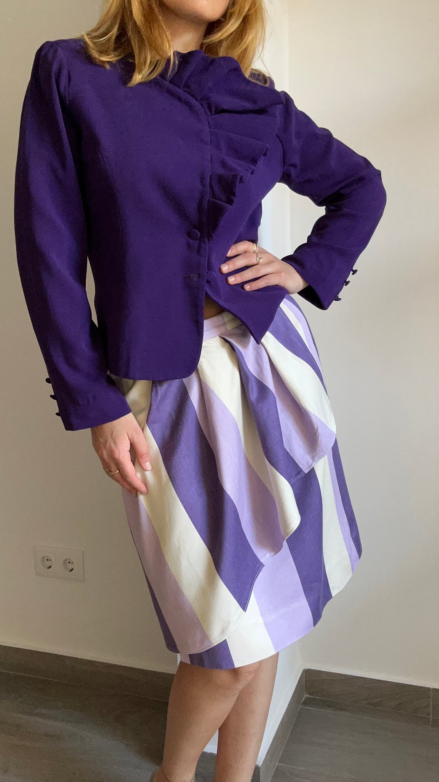 Lila & Purple Stripe Skirt