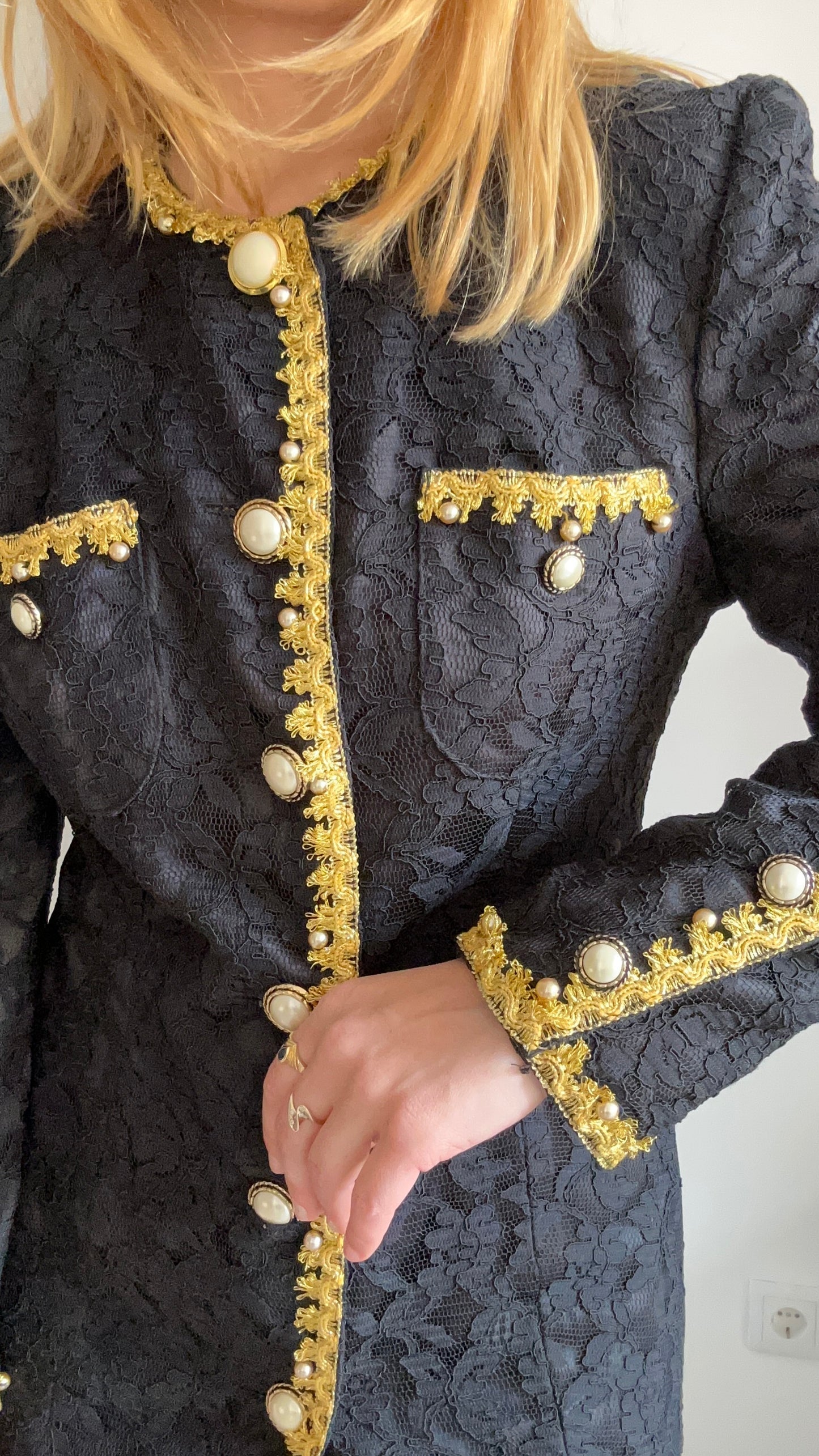 Black Lace Blazer