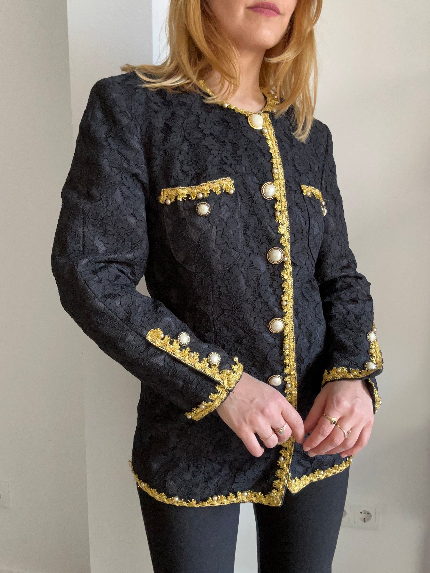 Black Lace Blazer