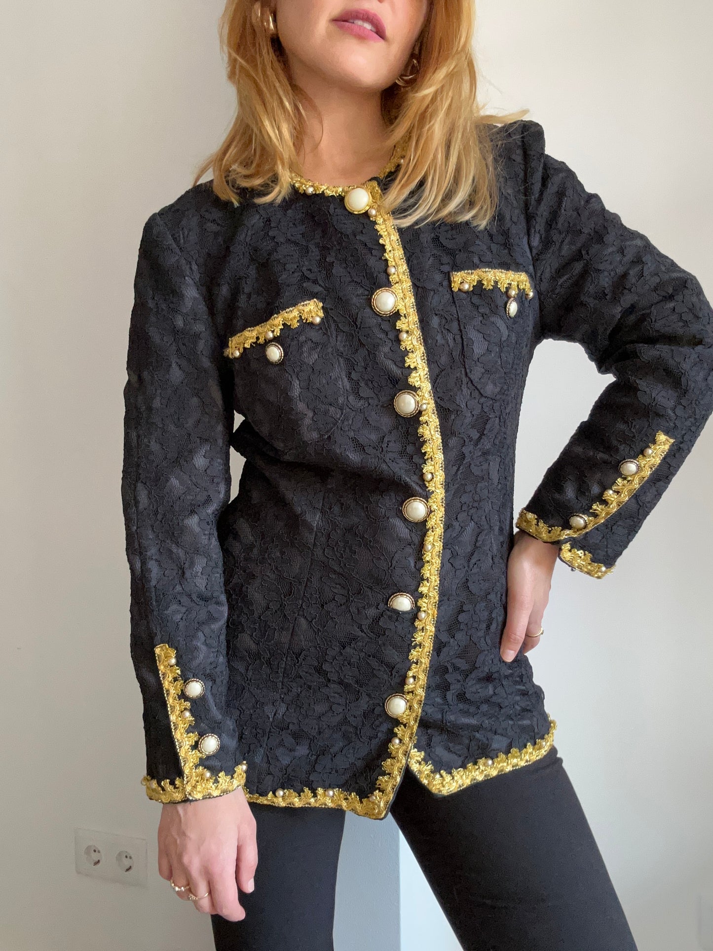 Black Lace Blazer