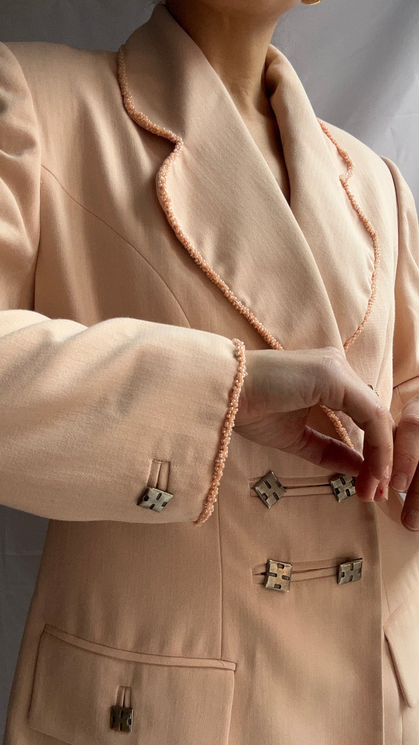 TH Reworked Peach Blazer